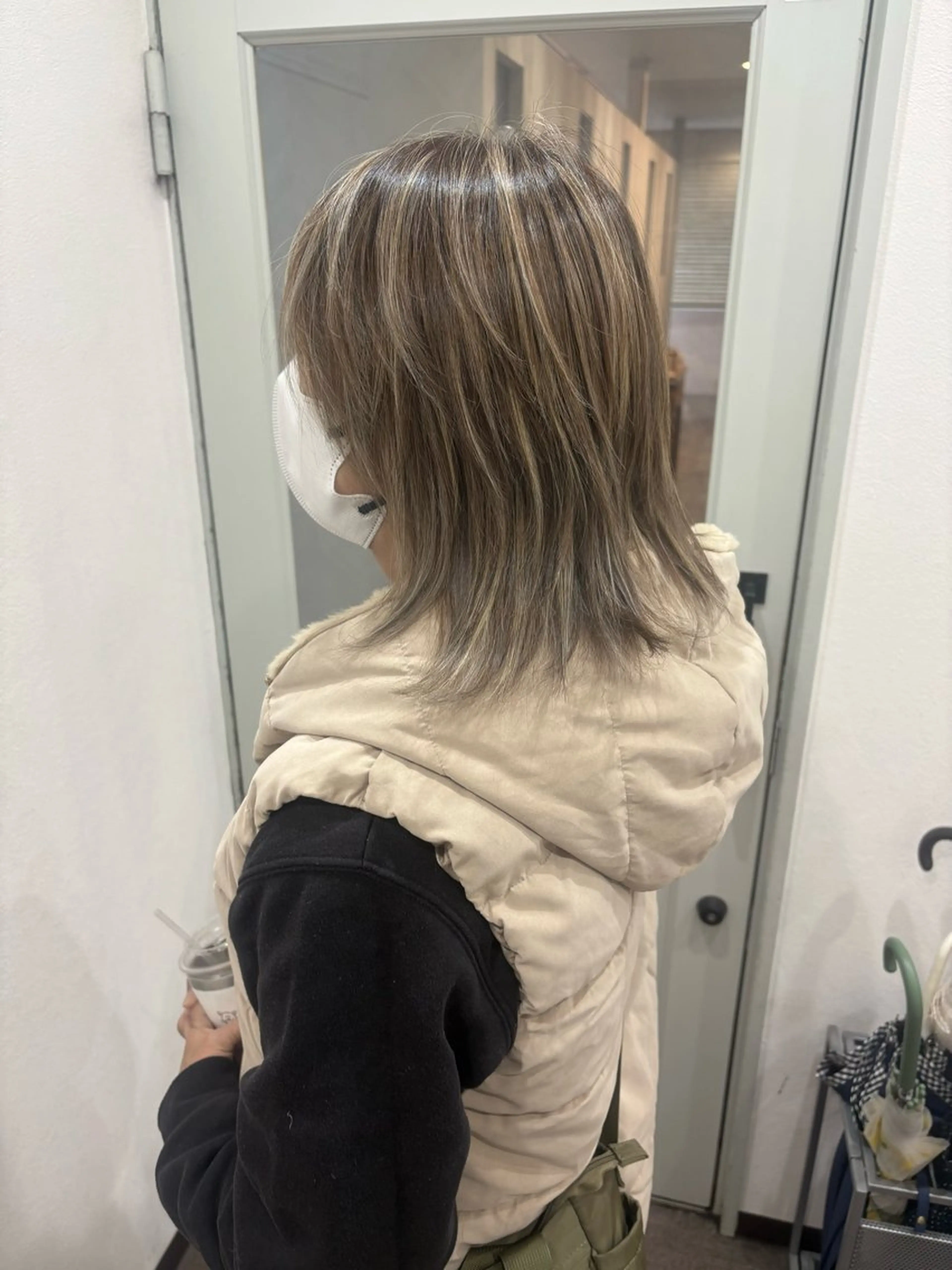 ミディアム カラー ハイライトカラー ハイライト カット ヘアカラー トリートメント 2nd所属・🤍2nd🤍田所 美希のヘアスタイル