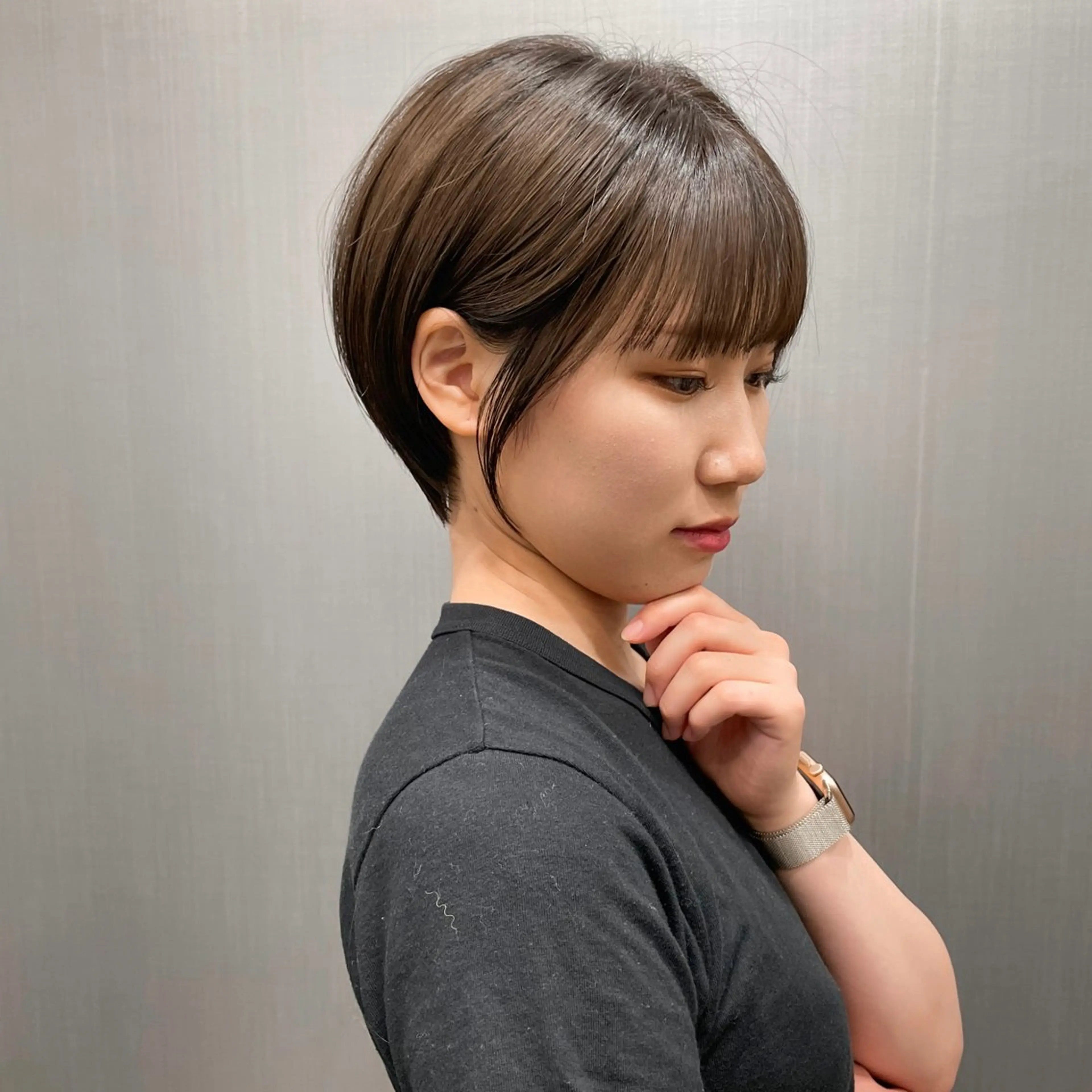 ショート 丸みショート ショートヘア カット ヘアカラー Maison Ideal所属・松尾 祐輝のヘアスタイル