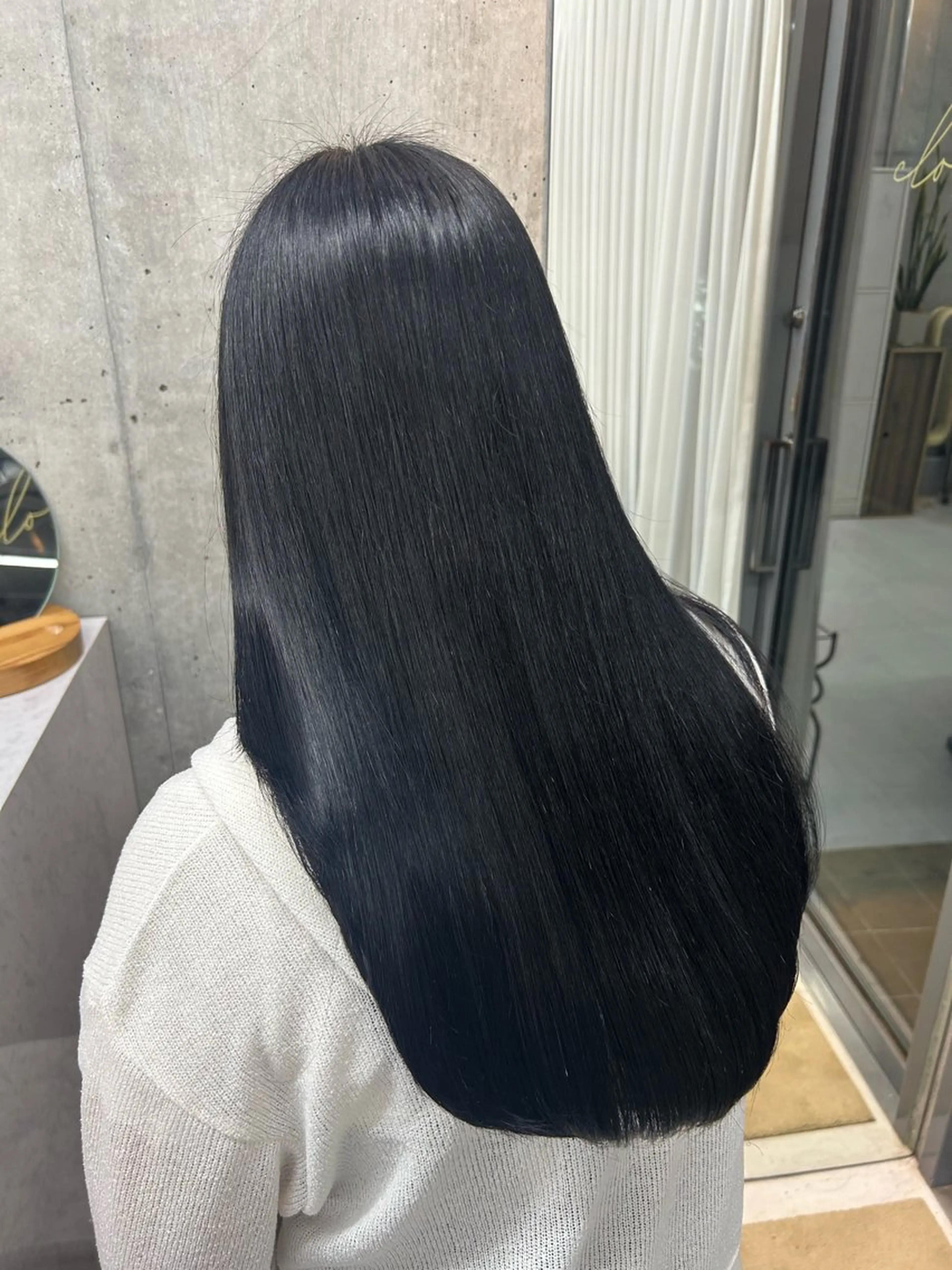 ロング 縮毛矯正 ヘアカラー 縮毛矯正 Lomalia Yuukaのヘアスタイル