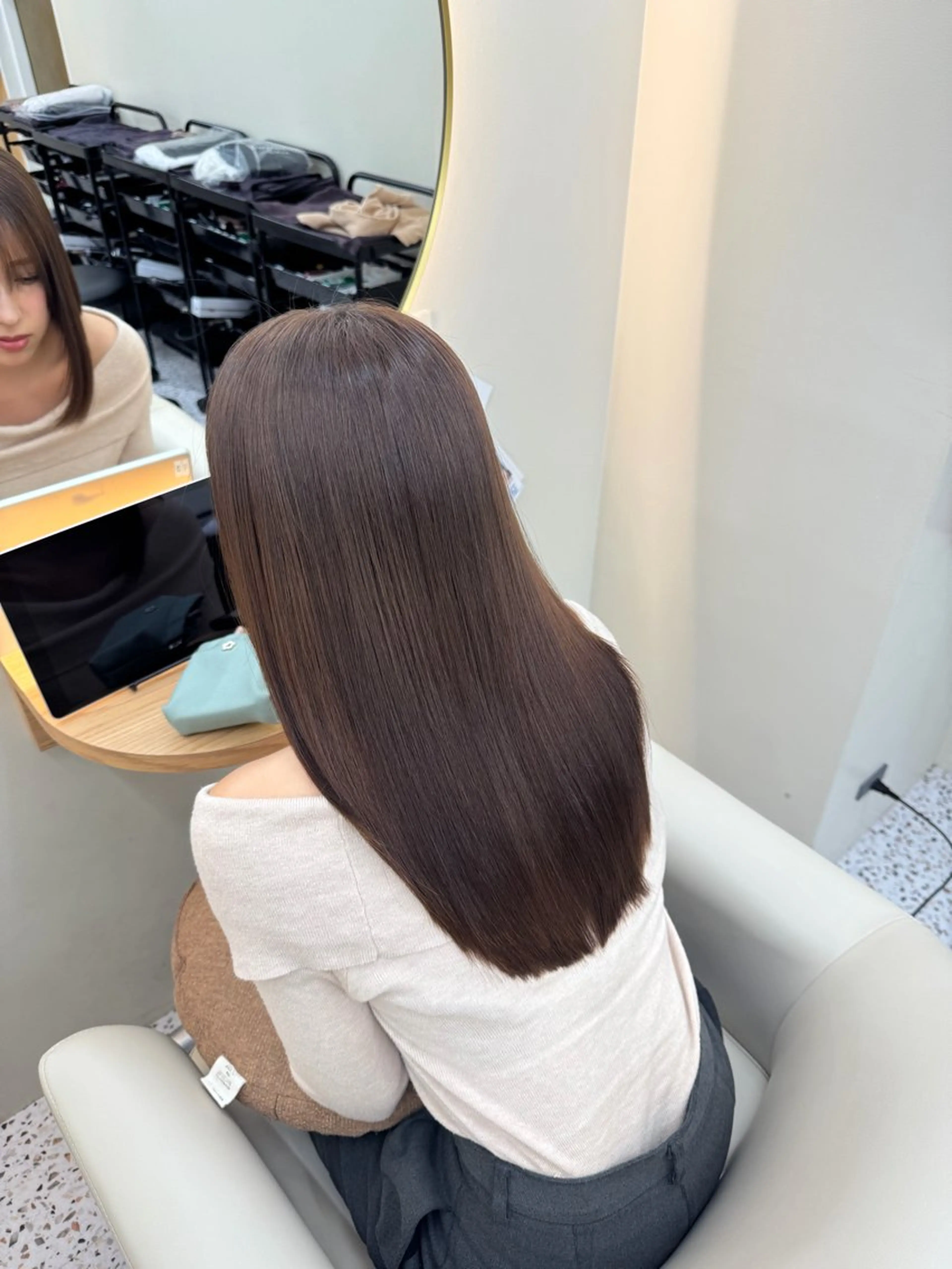 ロング 前田 栞九郎のヘアスタイル