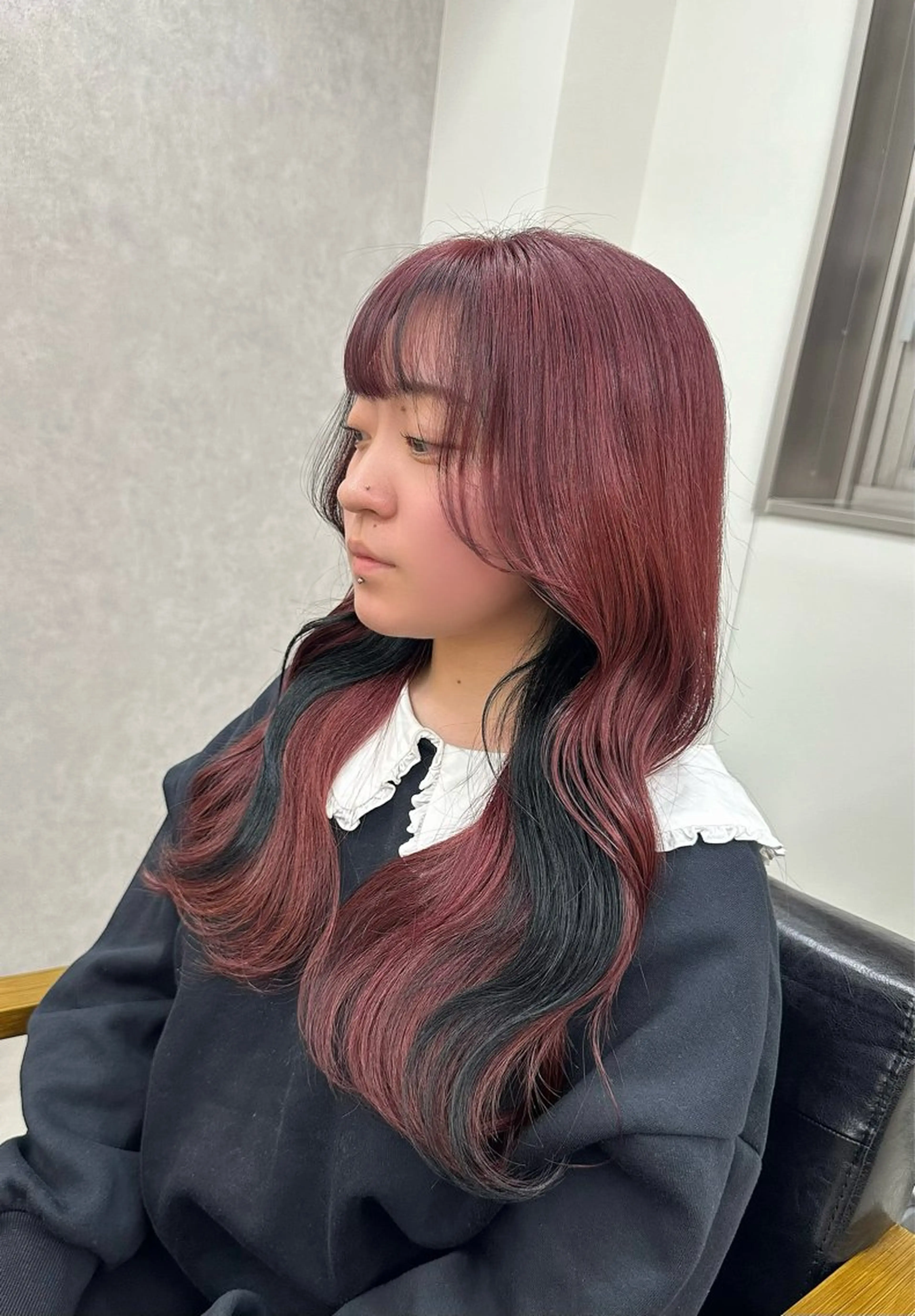 ロング カラー カット ヘアカラー トリートメント 𝐑𝐲𝐮𝐤𝐢 【店長】ALEAPのヘアスタイル