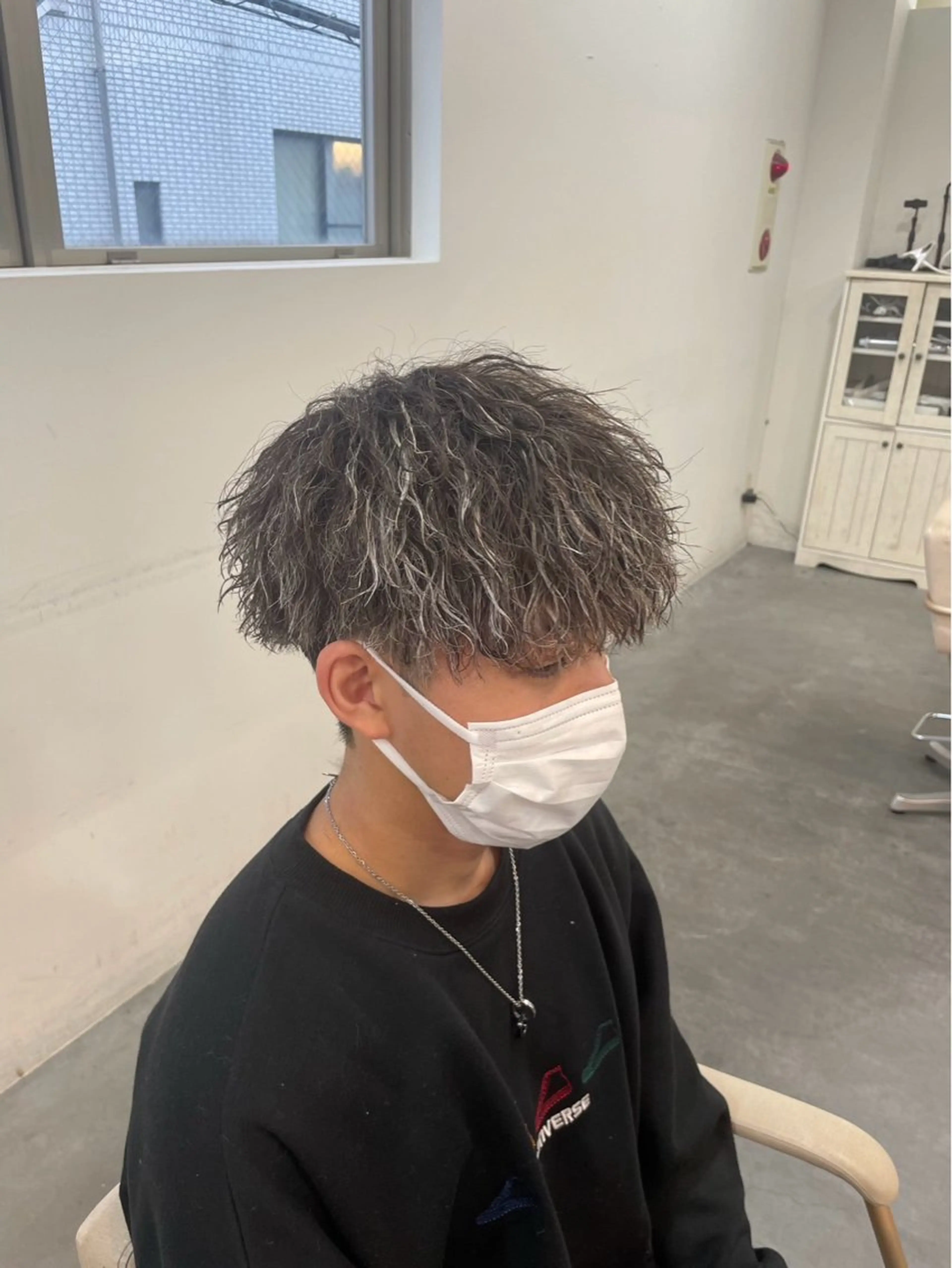 カラー パーマ メンズ メンズメッシュ メッシュ Men's BIRTH by happiness 梅田中崎町店所属・RISA/大阪 /メンズ専門美容師のヘアスタイル