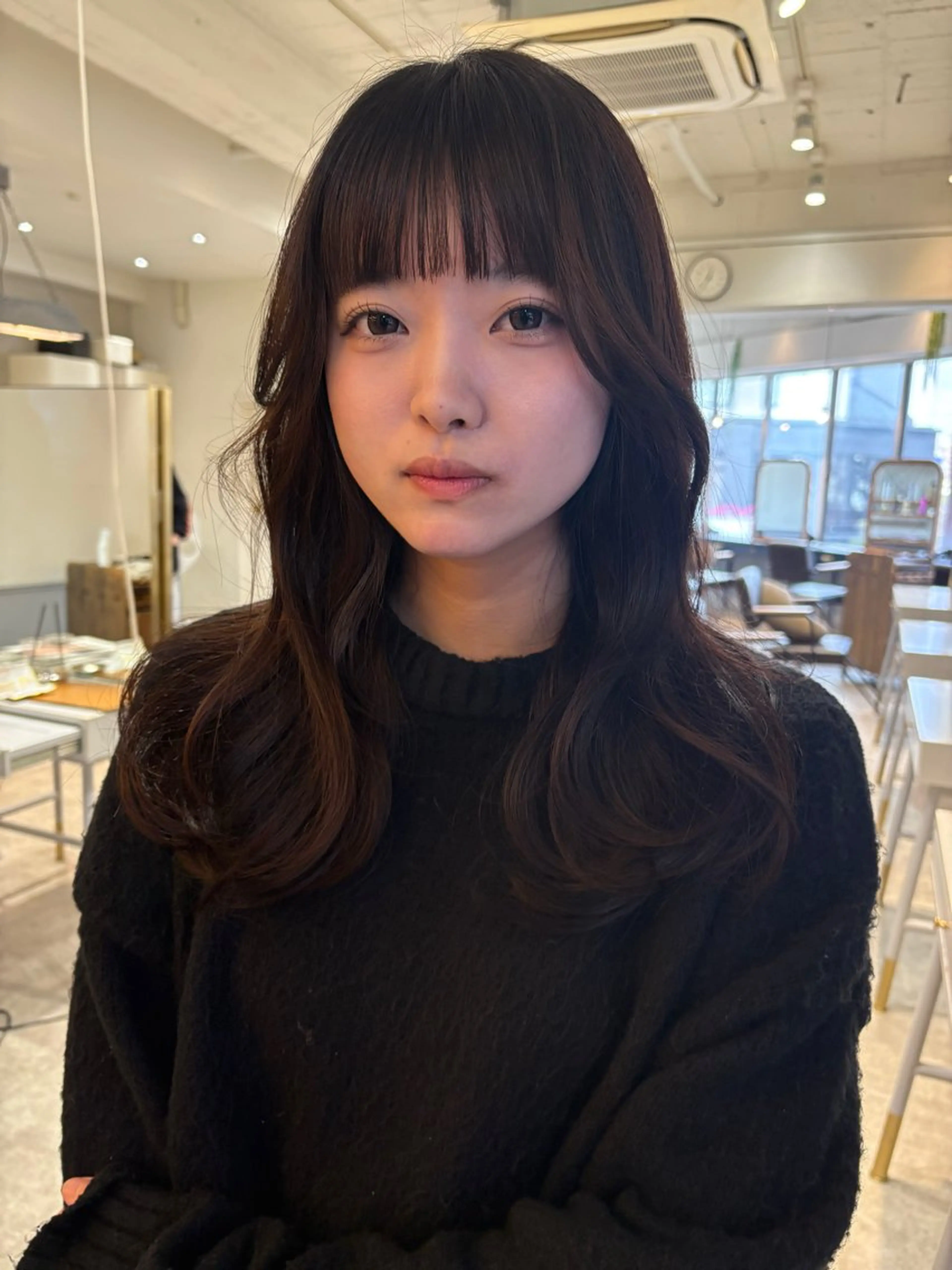 ミディアム SIKI yuuna モテ韓国ヘア☁️のヘアスタイル