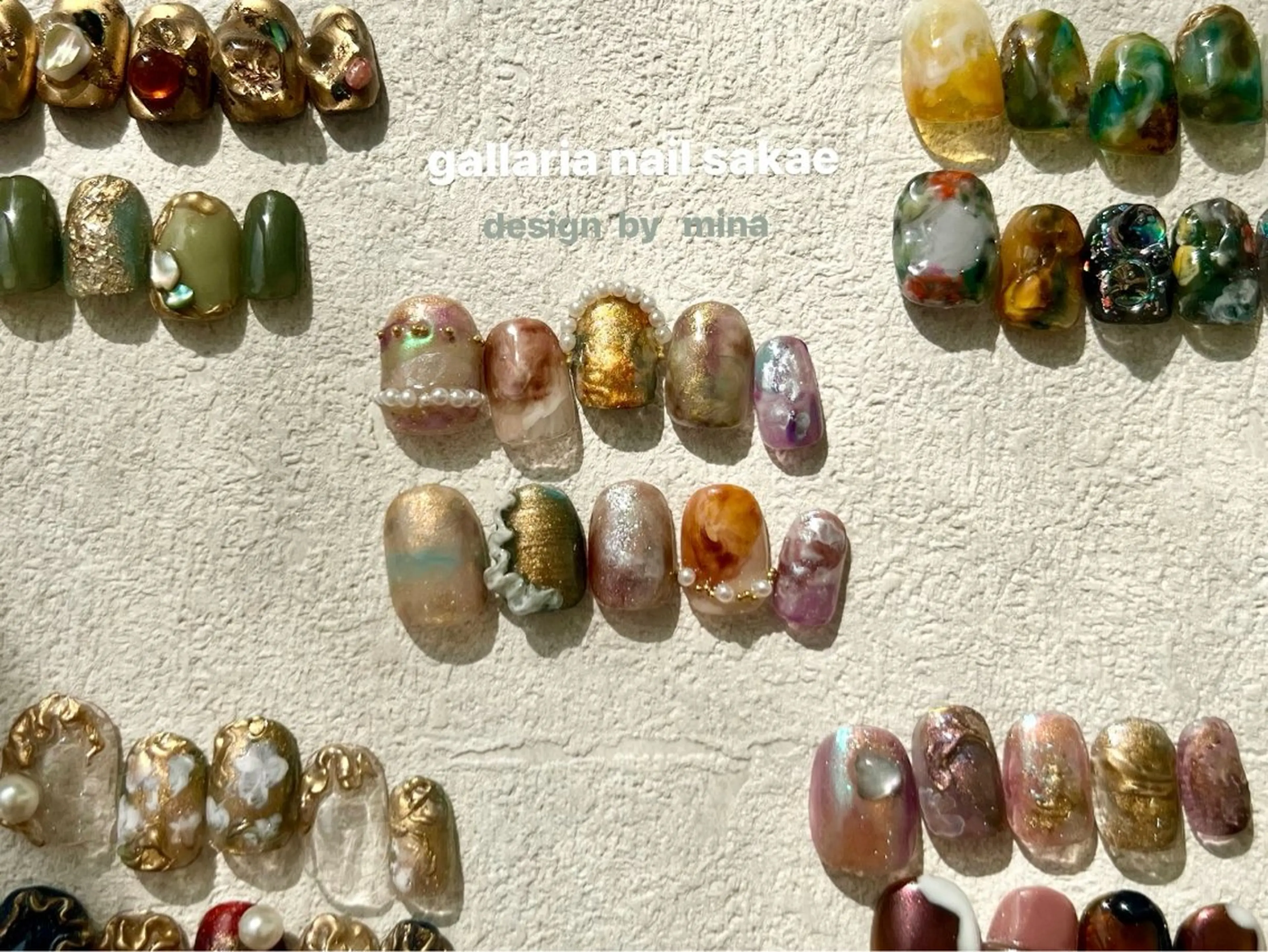 【1番人気♪】店頭デザイン★ハンド定額10本ジェルネイルアートの写真