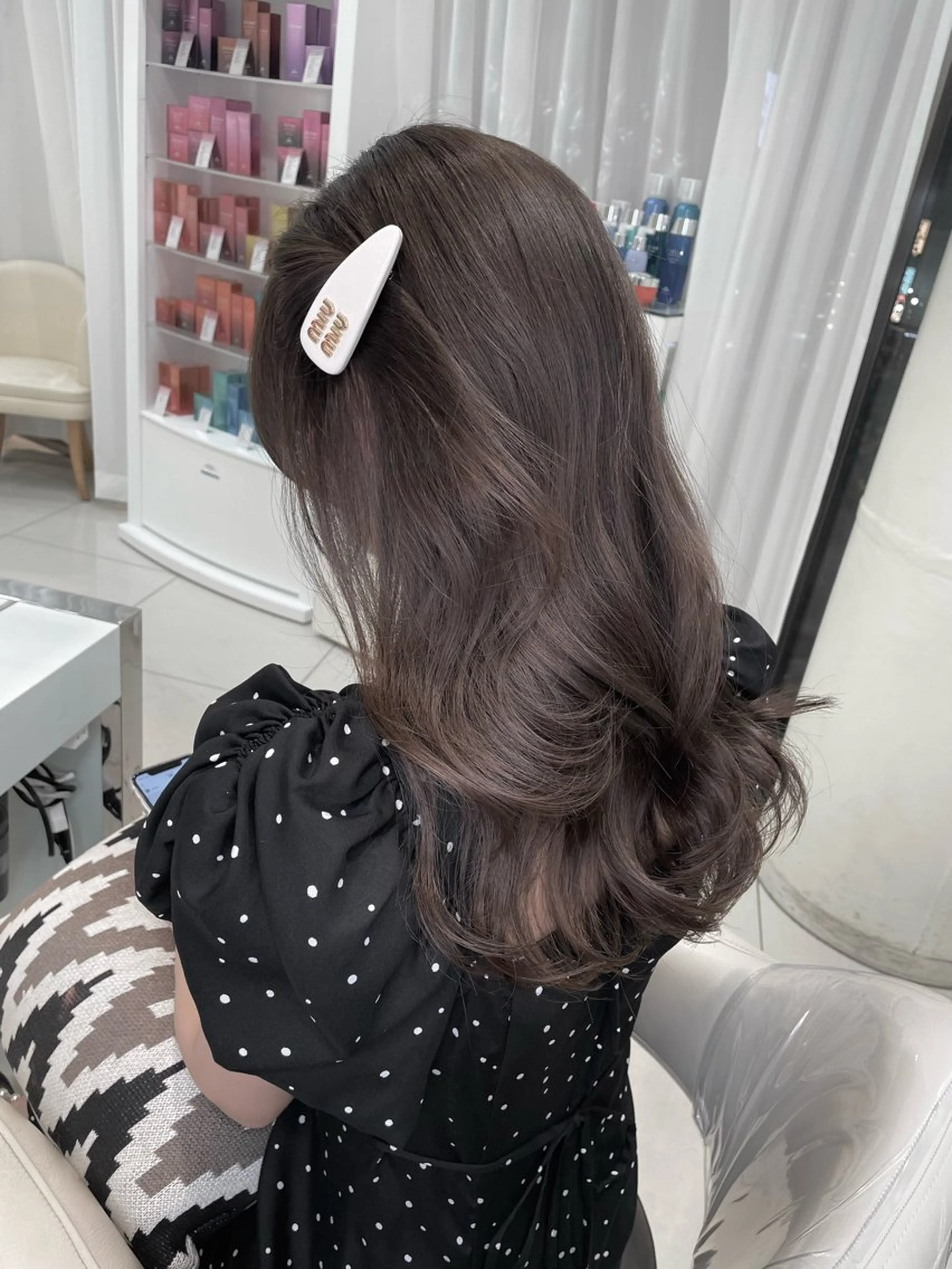 ロング カット ヘアカラー トリートメント 💗ブリーチなし Ash💗徳井はやとのヘアスタイル