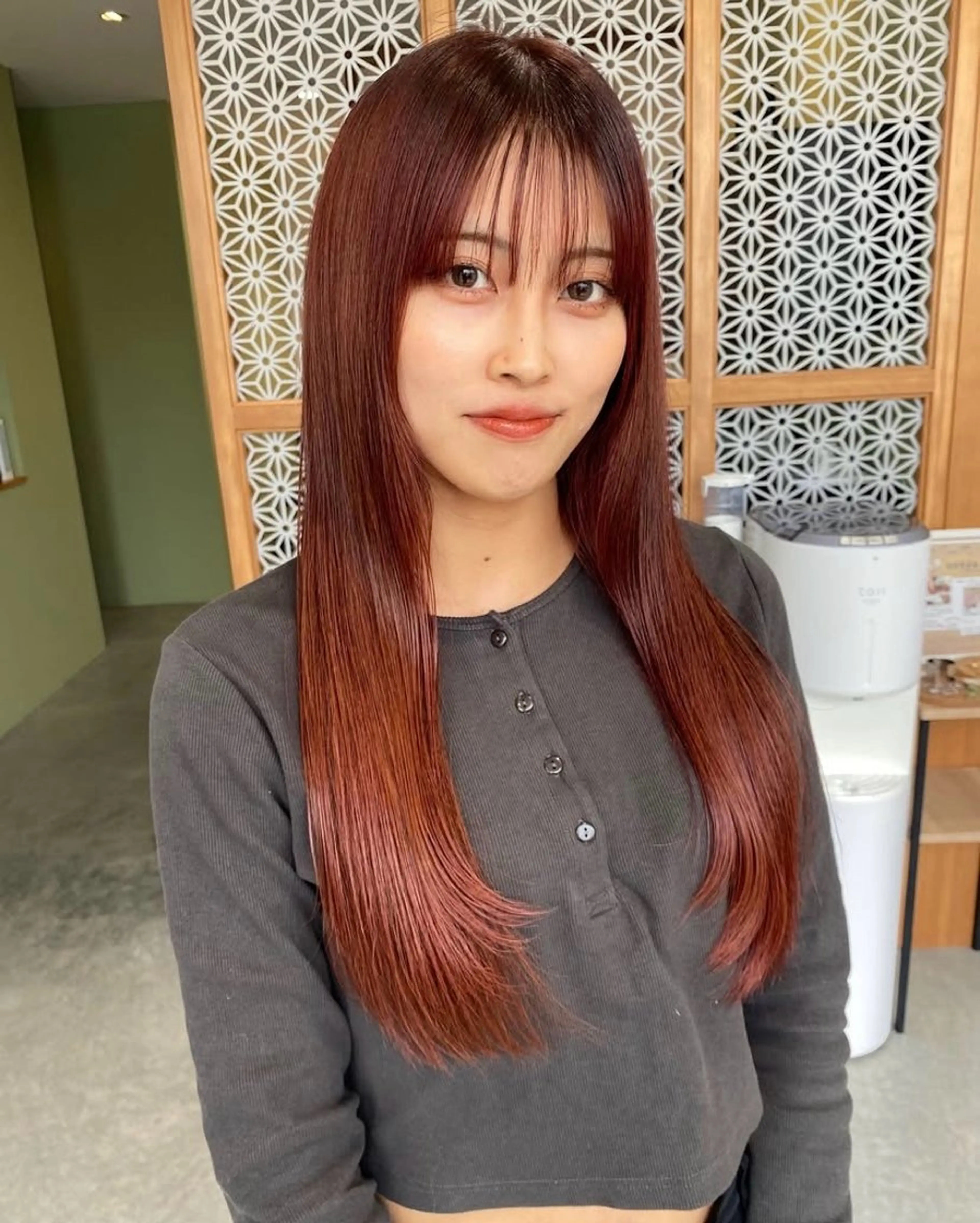 ロング カット ヘアカラー トリートメント haru🌘レイヤー ・ウルフ/川崎のヘアスタイル