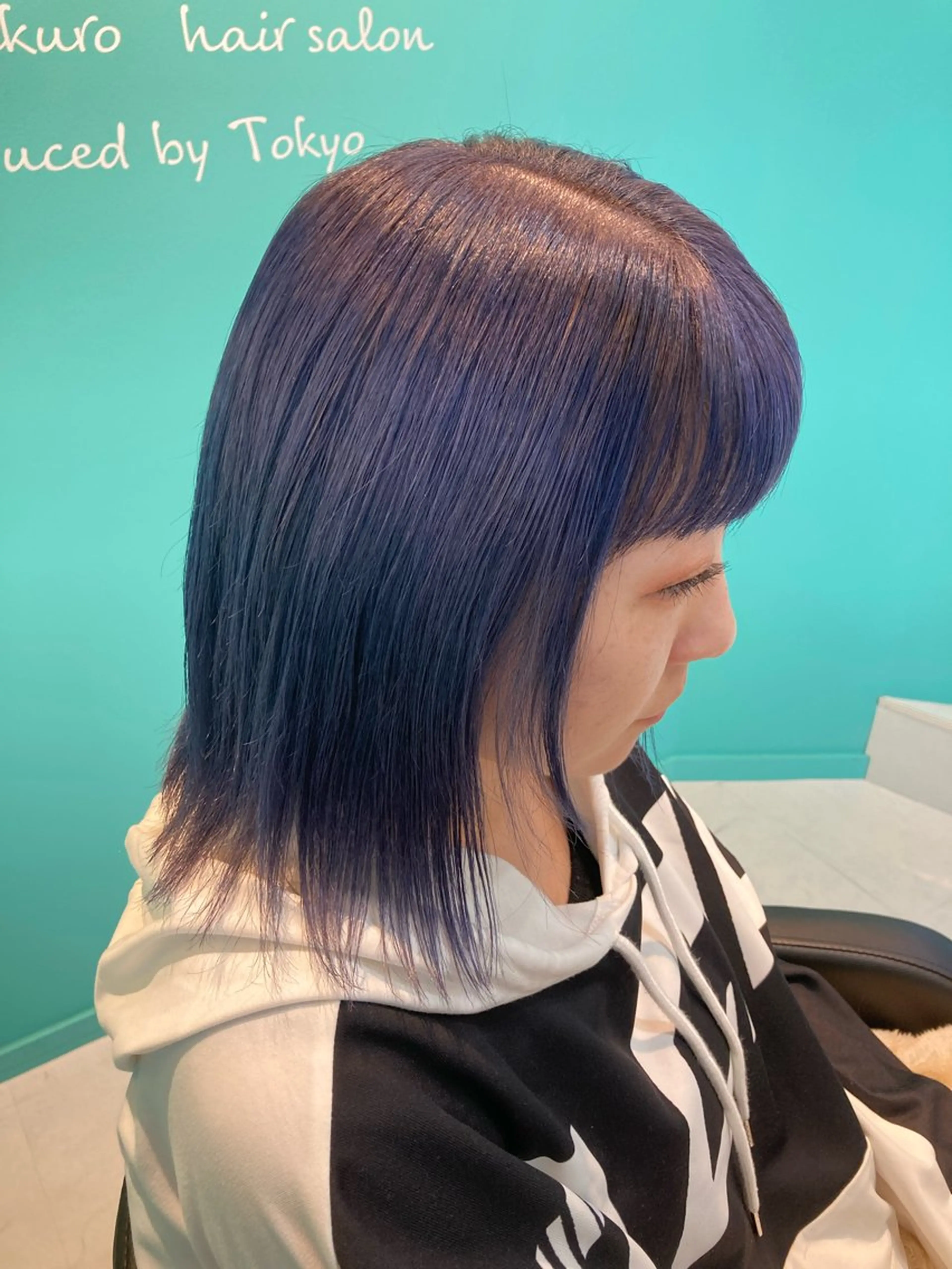 ミディアム カラー バイオレットカラー カット ヘアカラー トリートメント 🫧透明感✨ブリーチ 💫ダメージレス🫧のヘアスタイル