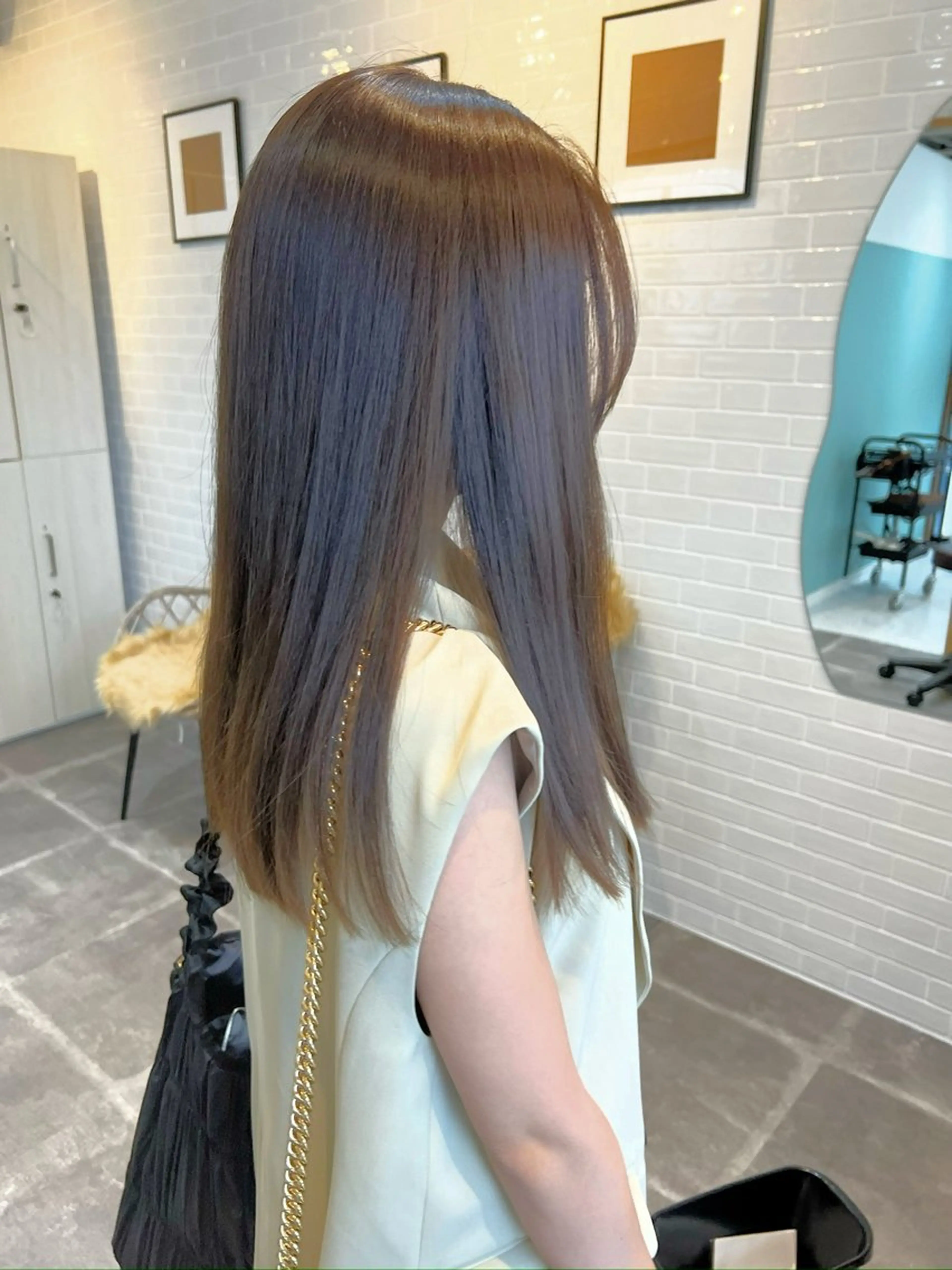 極上艶感＋まとまり］髪質改善TR+艶髪ストレート（縮毛矯正）+カット¥25900の写真
