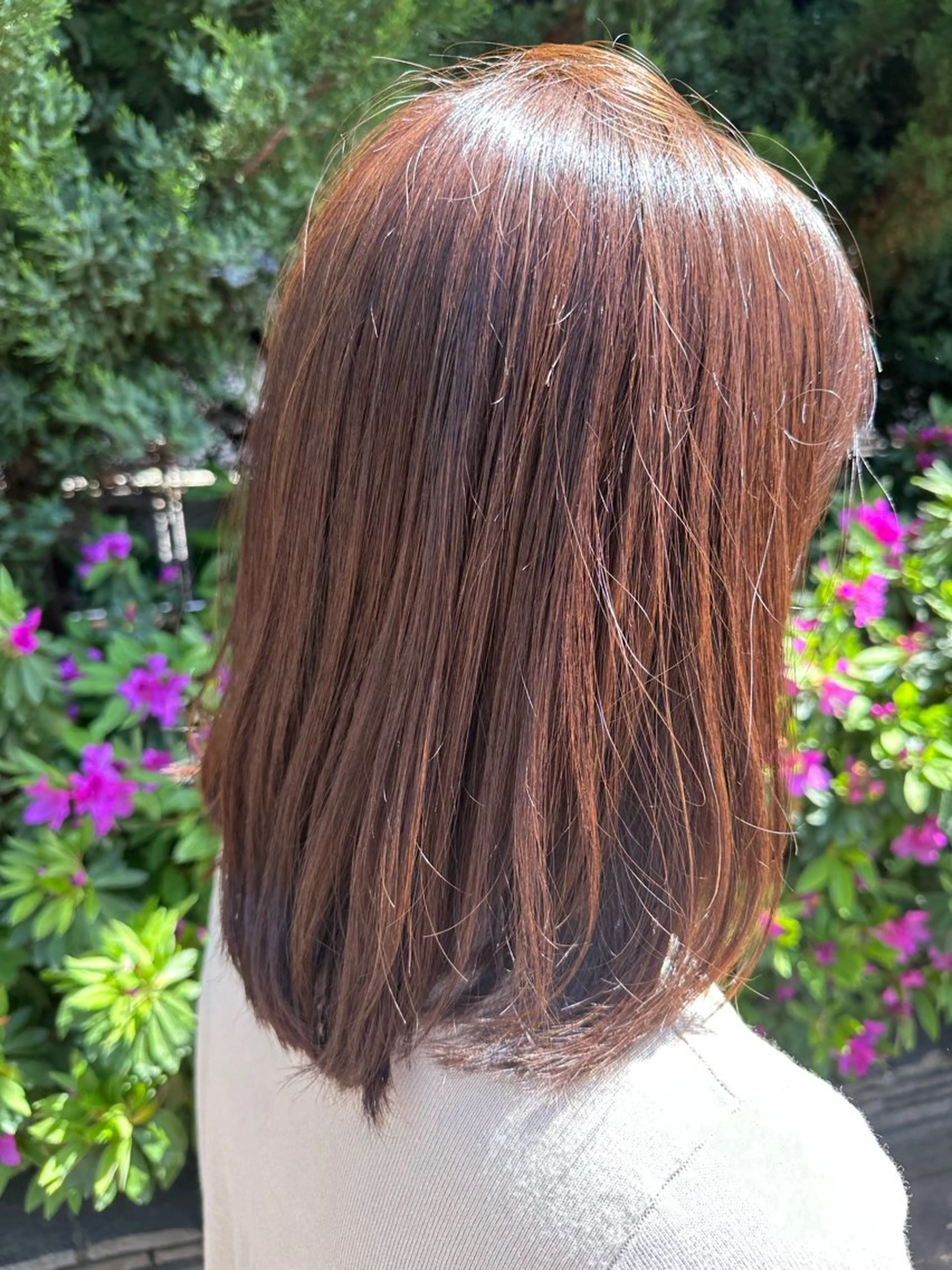 セミロング カラー イマ フジのヘアスタイル