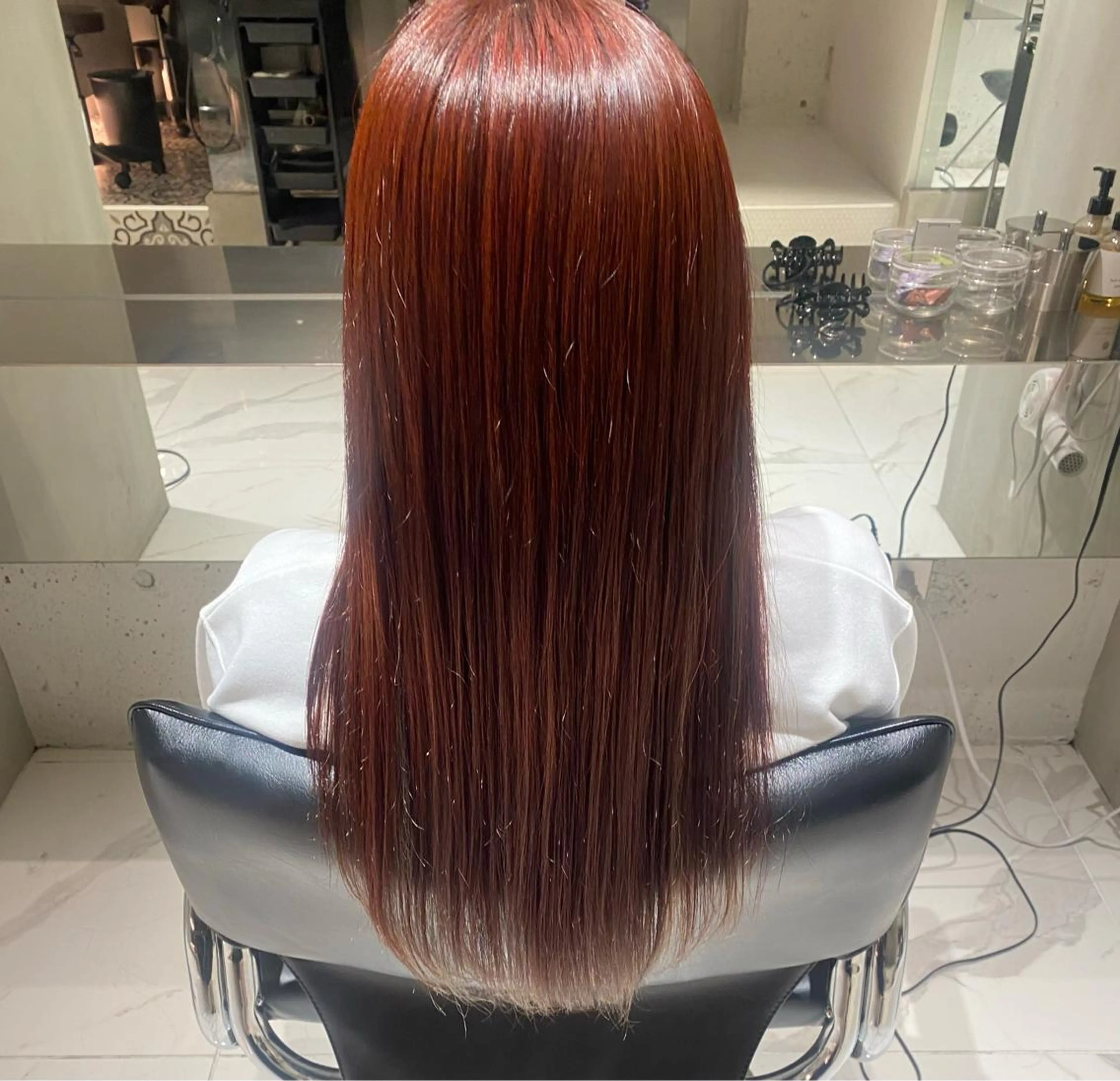 ロング カラー カット ヘアカラー トリートメント ヘアセット 🍊暖色カラー🍊 sakuraのヘアスタイル