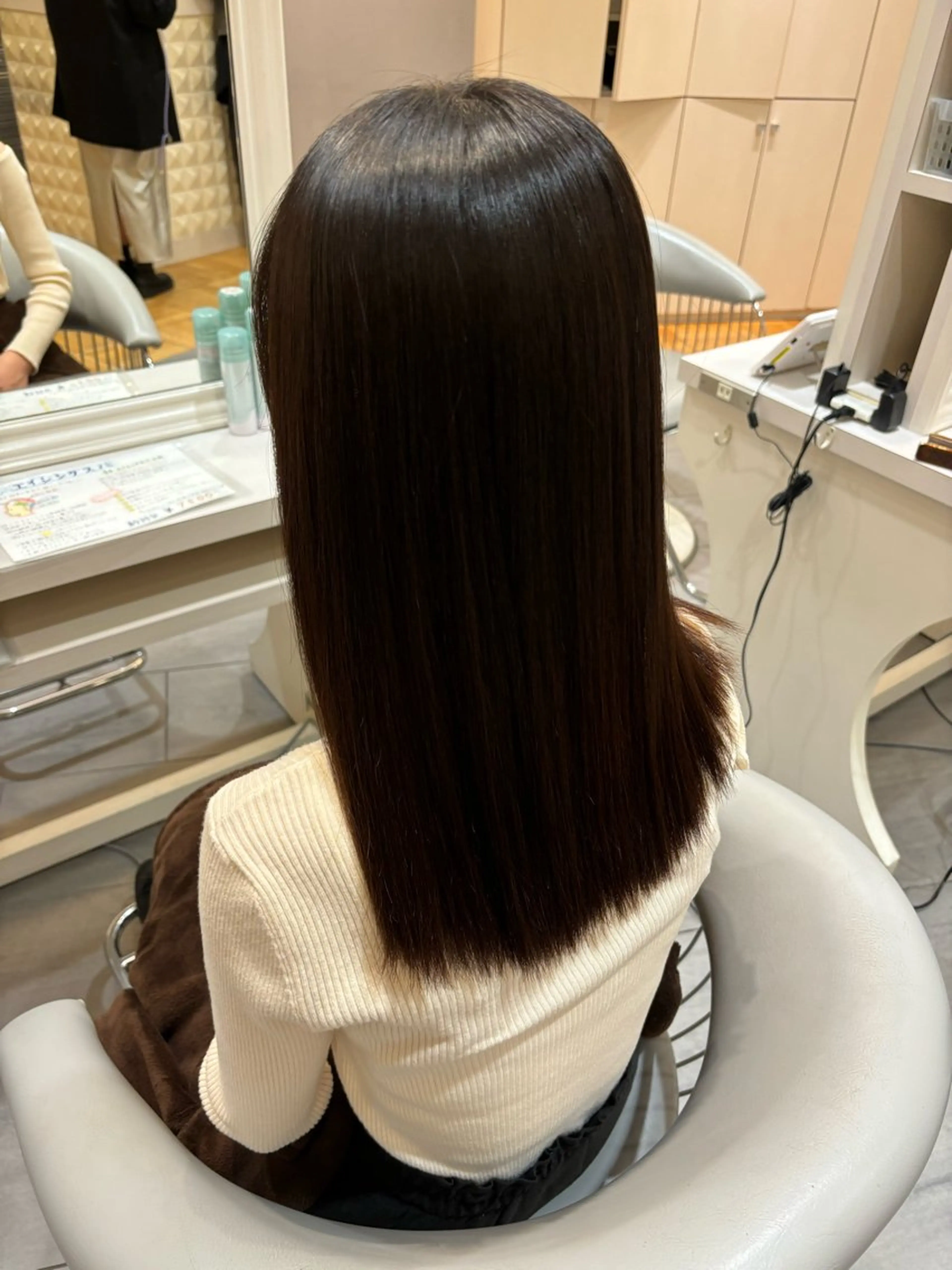 ロング 縮毛矯正 Hairs Gallery所属・透明感カラー✨南 津麦のヘアスタイル