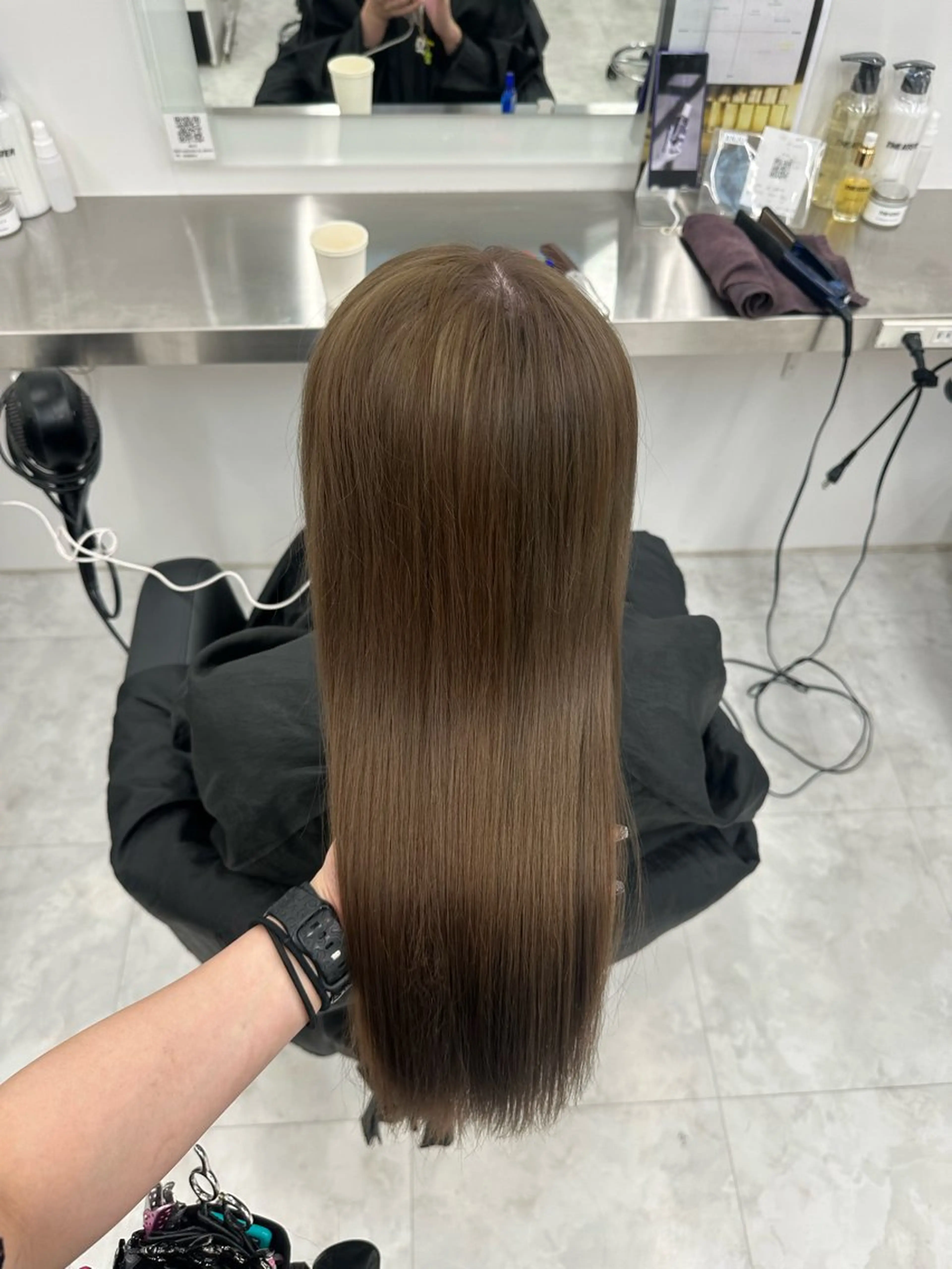 カラー ブリーチ 透ける透明感カラー 🤍anju🪽ྀིのヘアスタイル