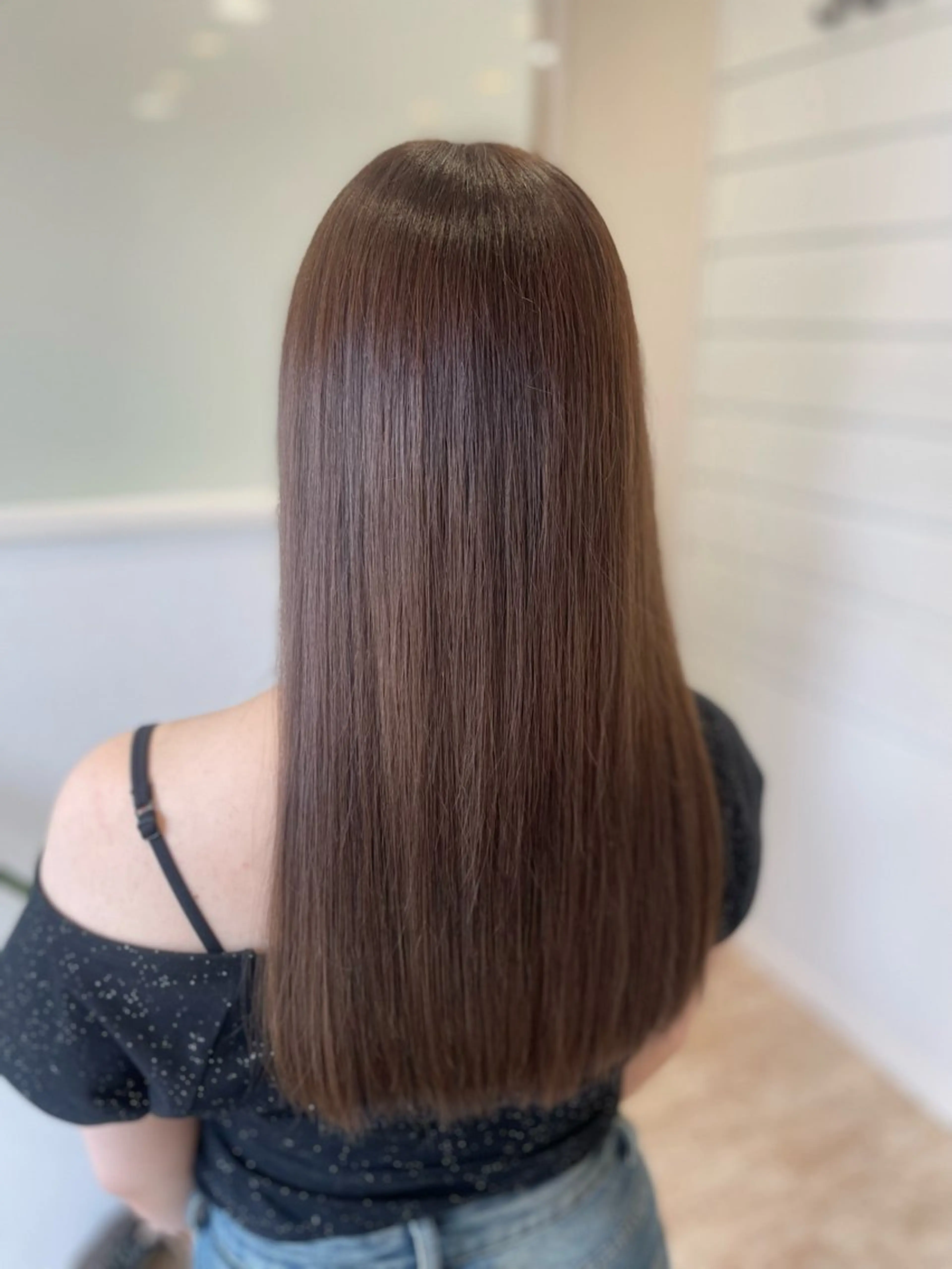 ロング カット ヘアカラー トリートメント ボブ/艶髪 soleilrukaのヘアスタイル