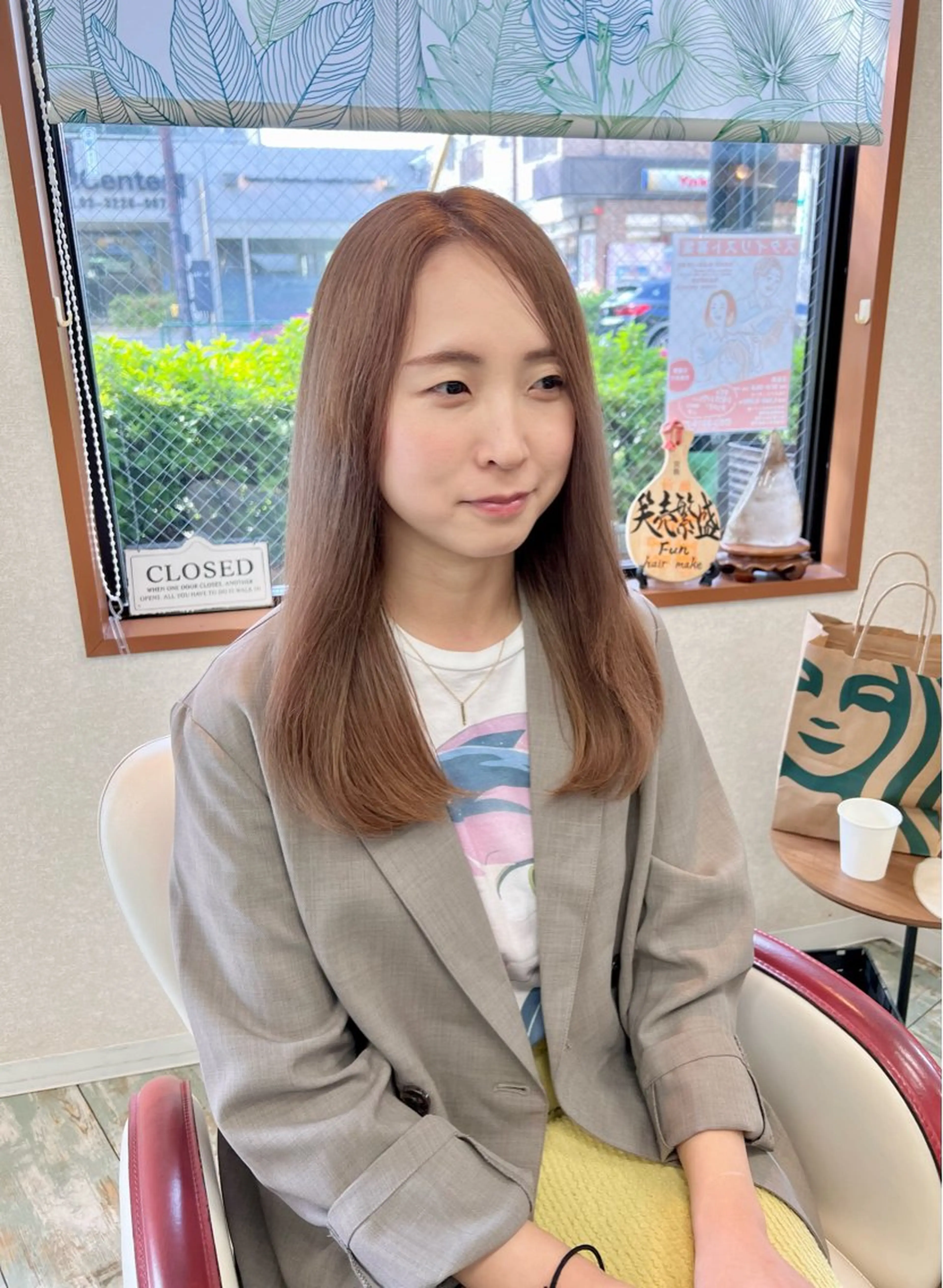 ロング カット ヘアカラー Fun  hair make所属・田牧 みゆきのヘアスタイル