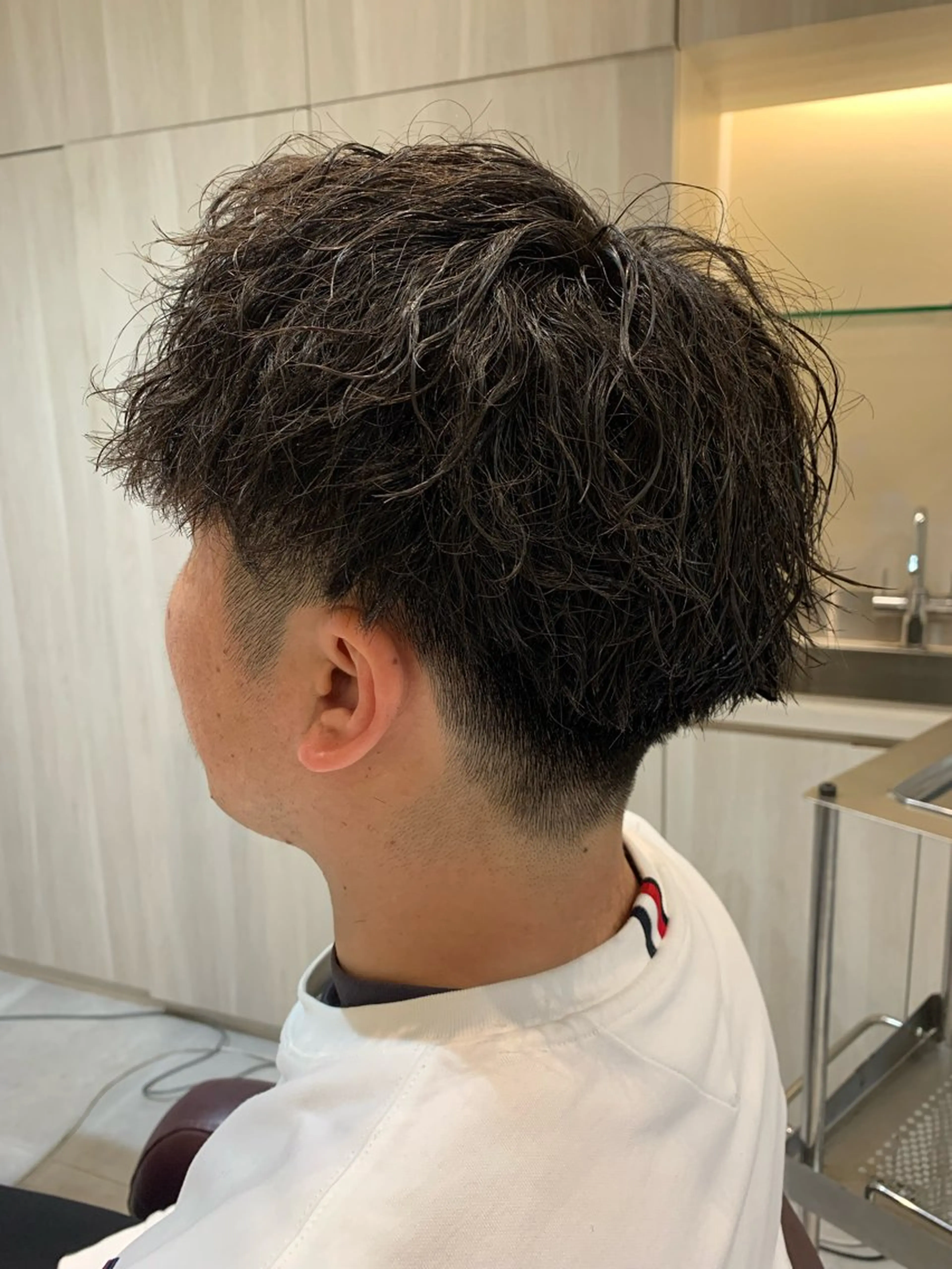 ショート パーマ メンズ メンズパーマ ツイストスパイラルパーマ スパイラルパーマ カット パーマ mulum hair dressing salon所属・yuuki🌷名古屋 栄　ベージュ/カラーのヘアスタイル