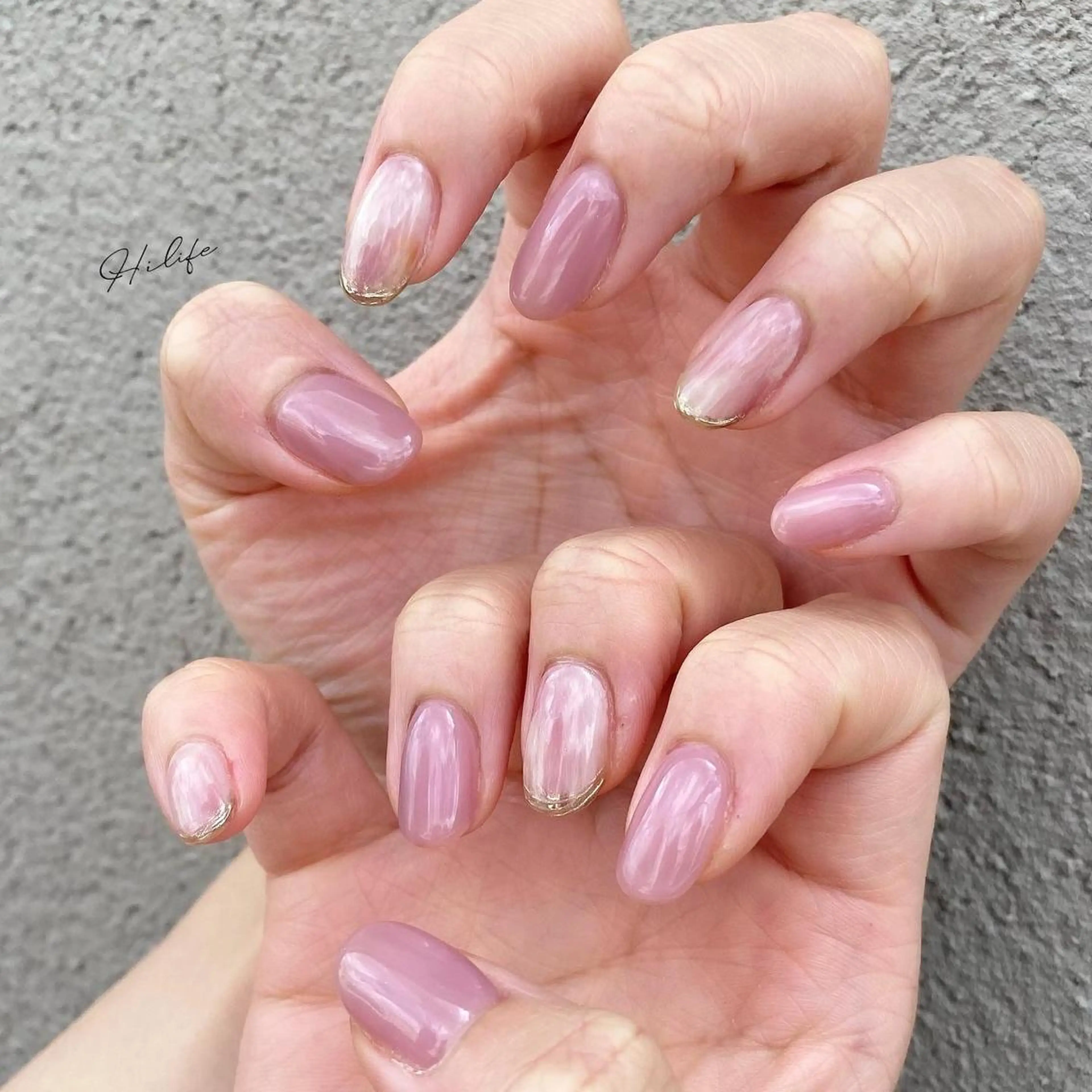 ネイル ニュアンスネイル ネイルチップ ハンドネイル Nail Adore.のネイルデザイン