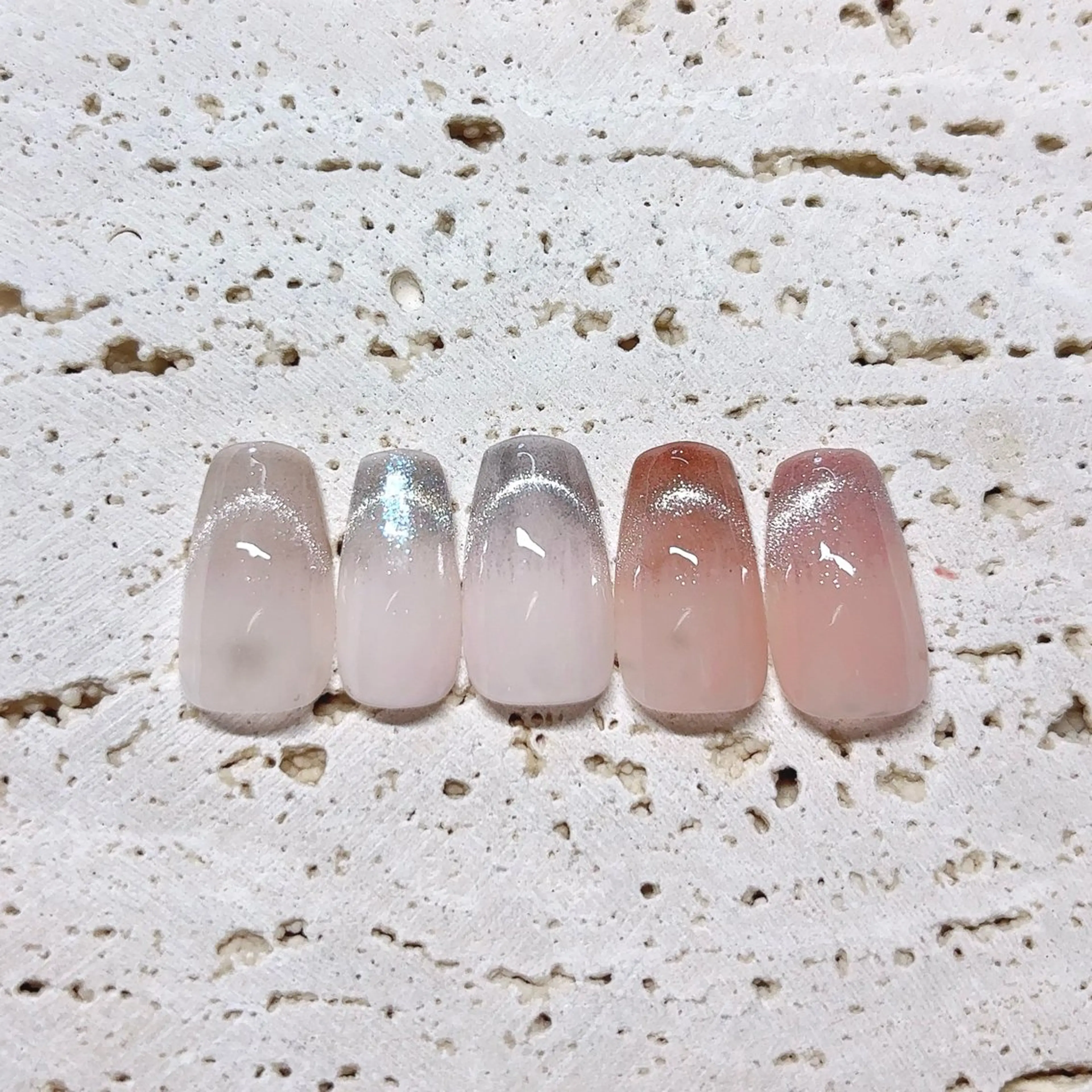 ネイル フレンチネイル マグネットネイル マグネットフレンチ ハンドネイル 京橋/ Lance nail Minaのネイルデザイン