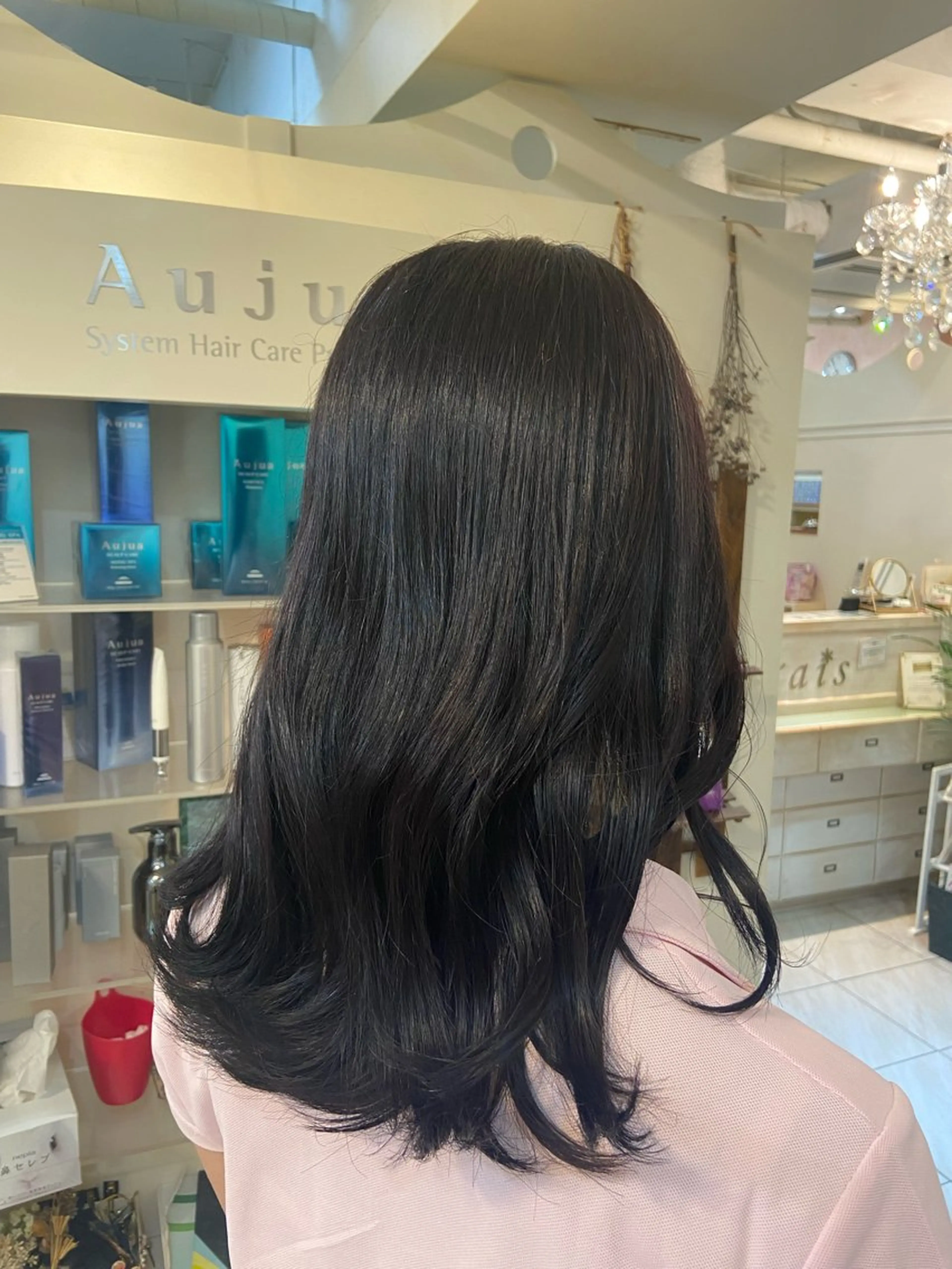 セミロング カラー ブルーカラー ヘアカラー ♡ ひかり♡のヘアスタイル