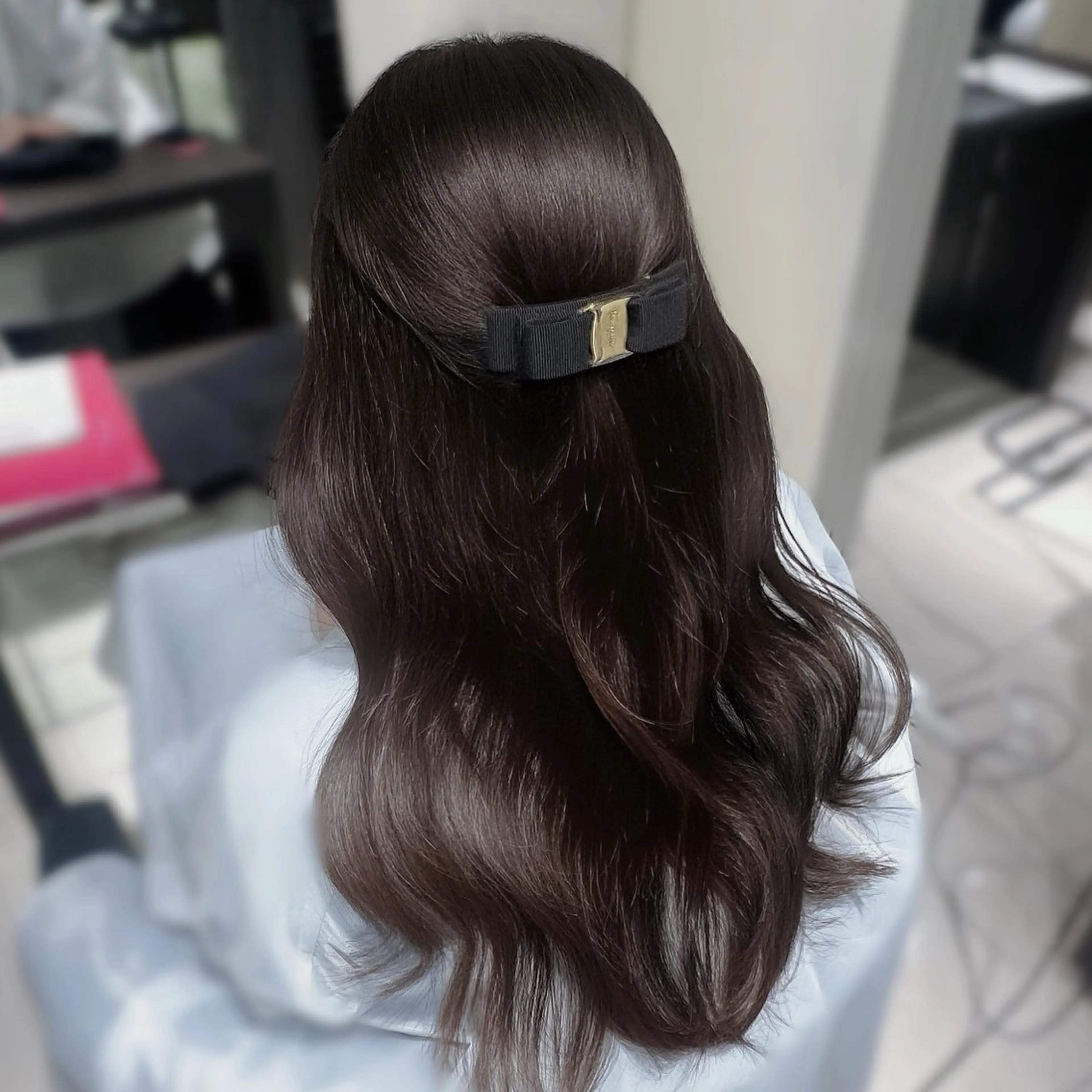 ロング カラー ヘアアレンジ ヘアセット 韓国系艶髪🎀 miyuuのヘアスタイル