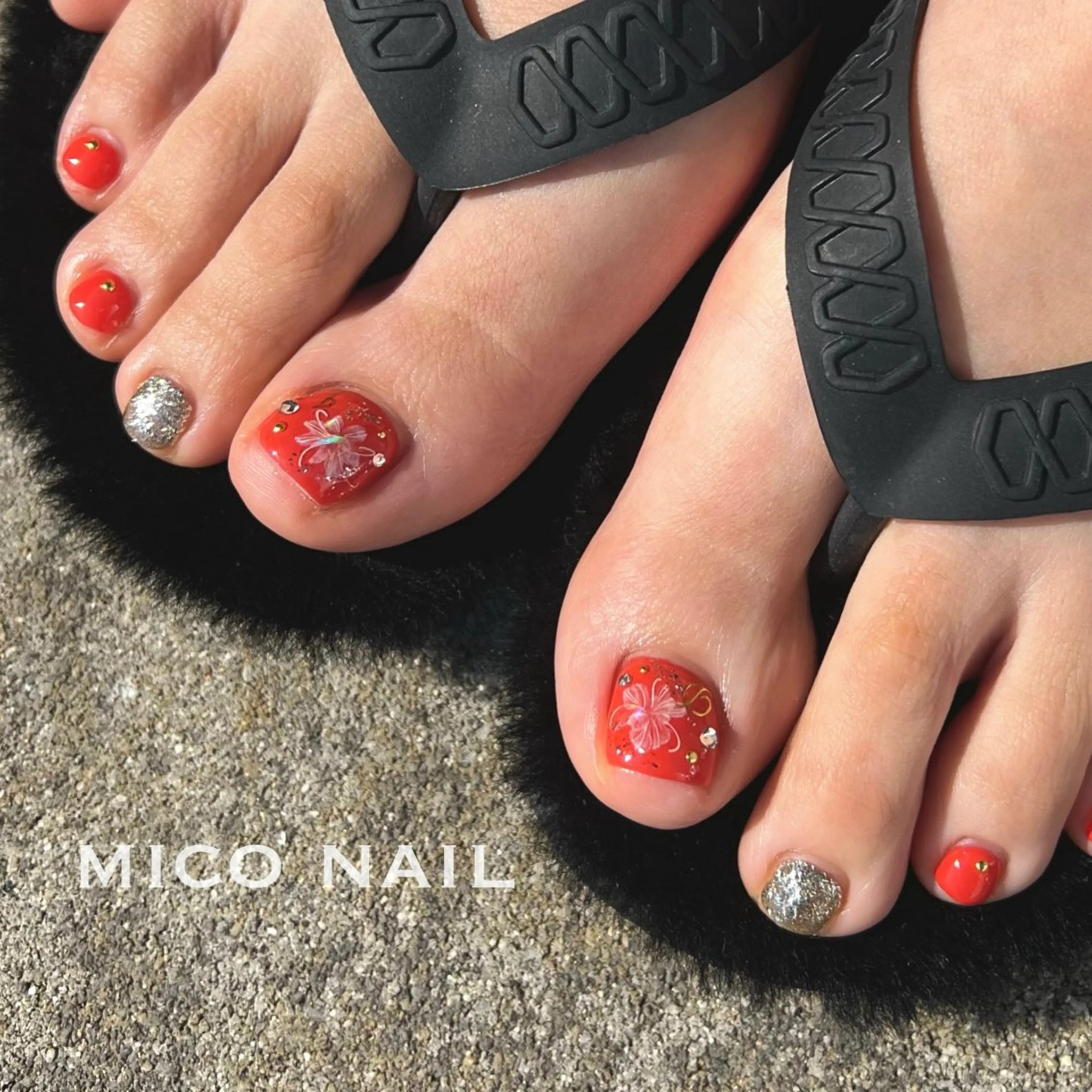 ネイル フットネイル mico nailのネイルデザイン