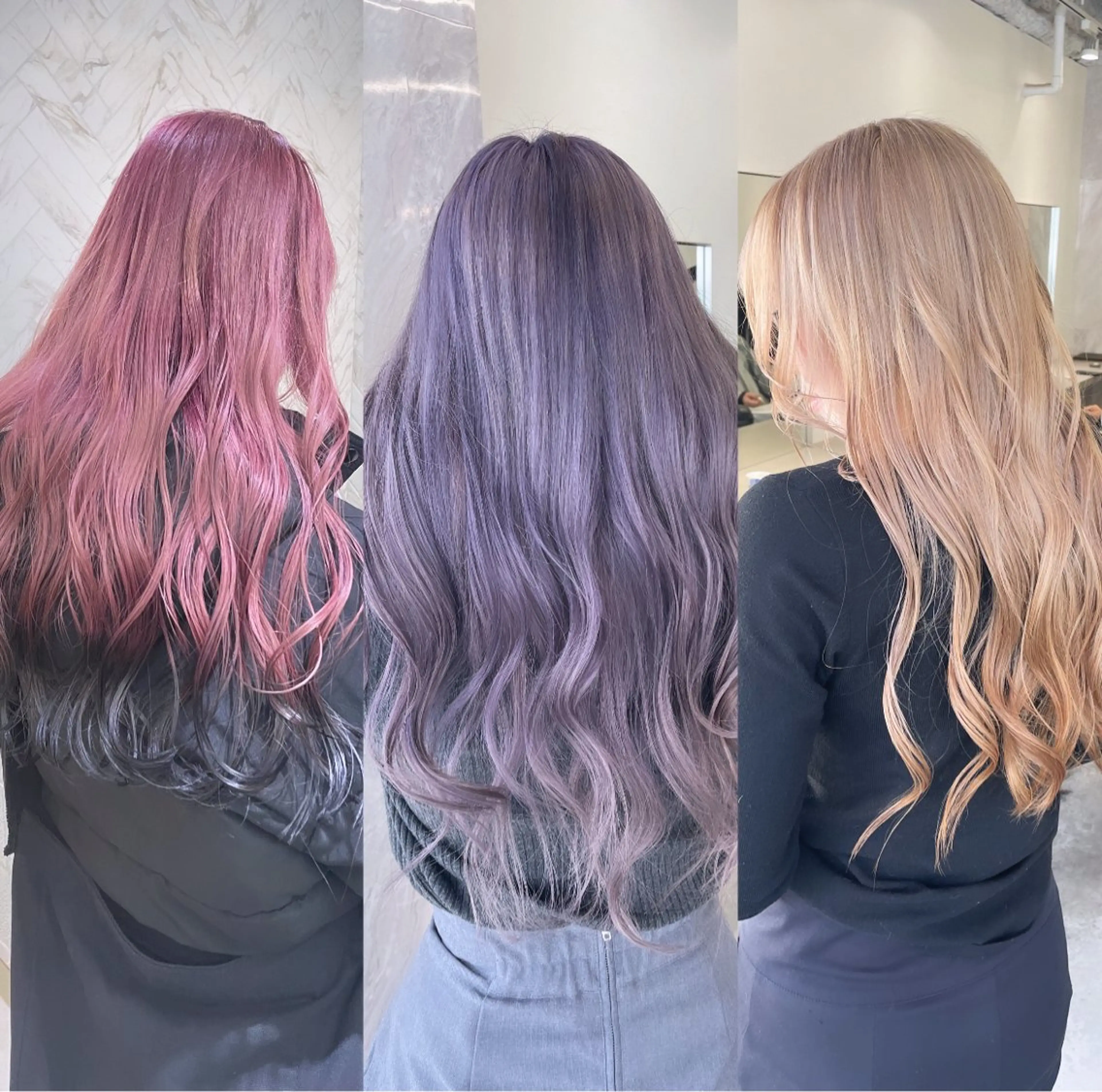 セミロング カラー カット ヘアカラー トリートメント ヘアセット 🎗井上 竜 ブリーチ指名No.1のヘアスタイル