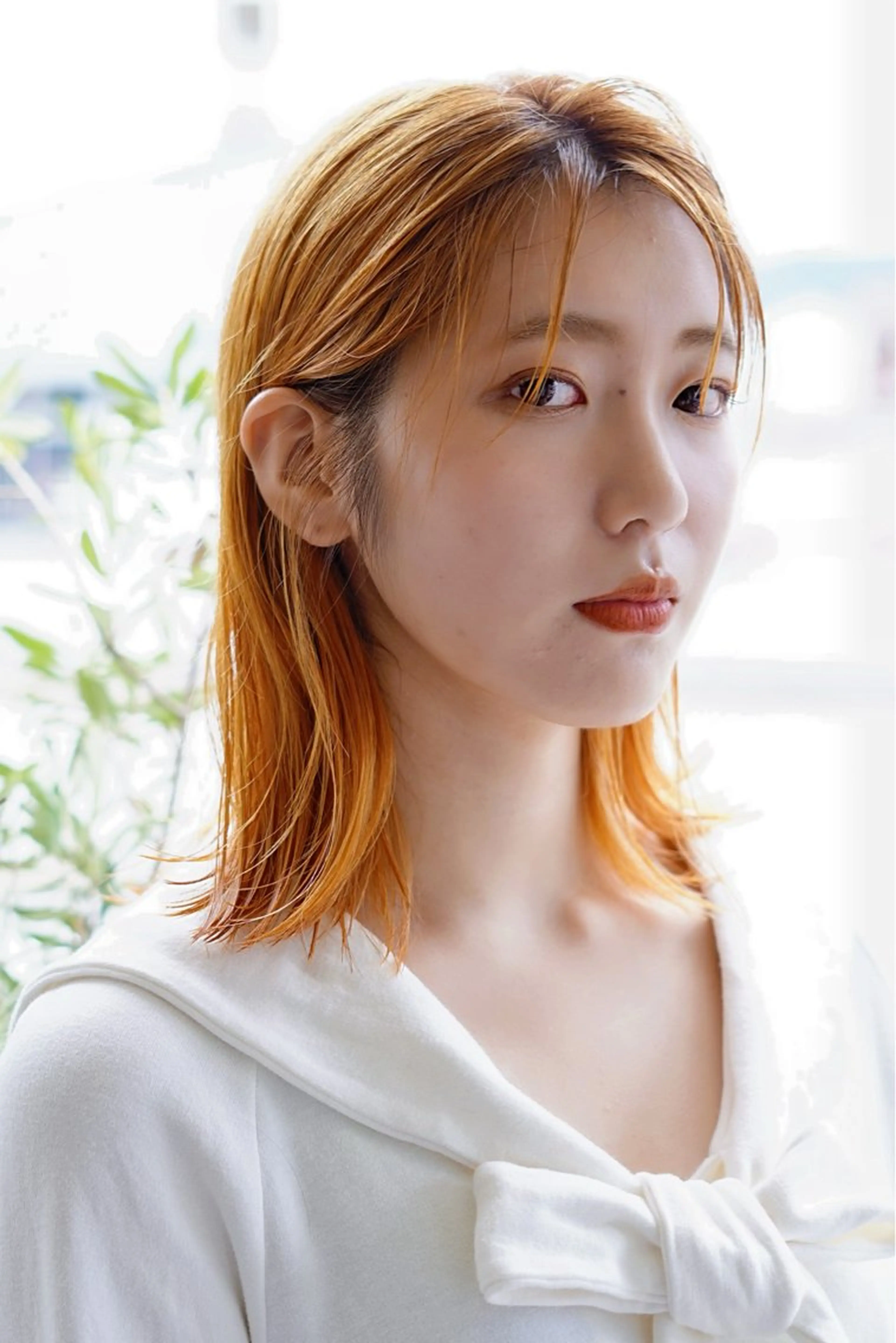 カラー ブリーチ ブラウンカラー オレンジ ヘアカラー TICK-TOCK所属・今出 りょうやのヘアスタイル