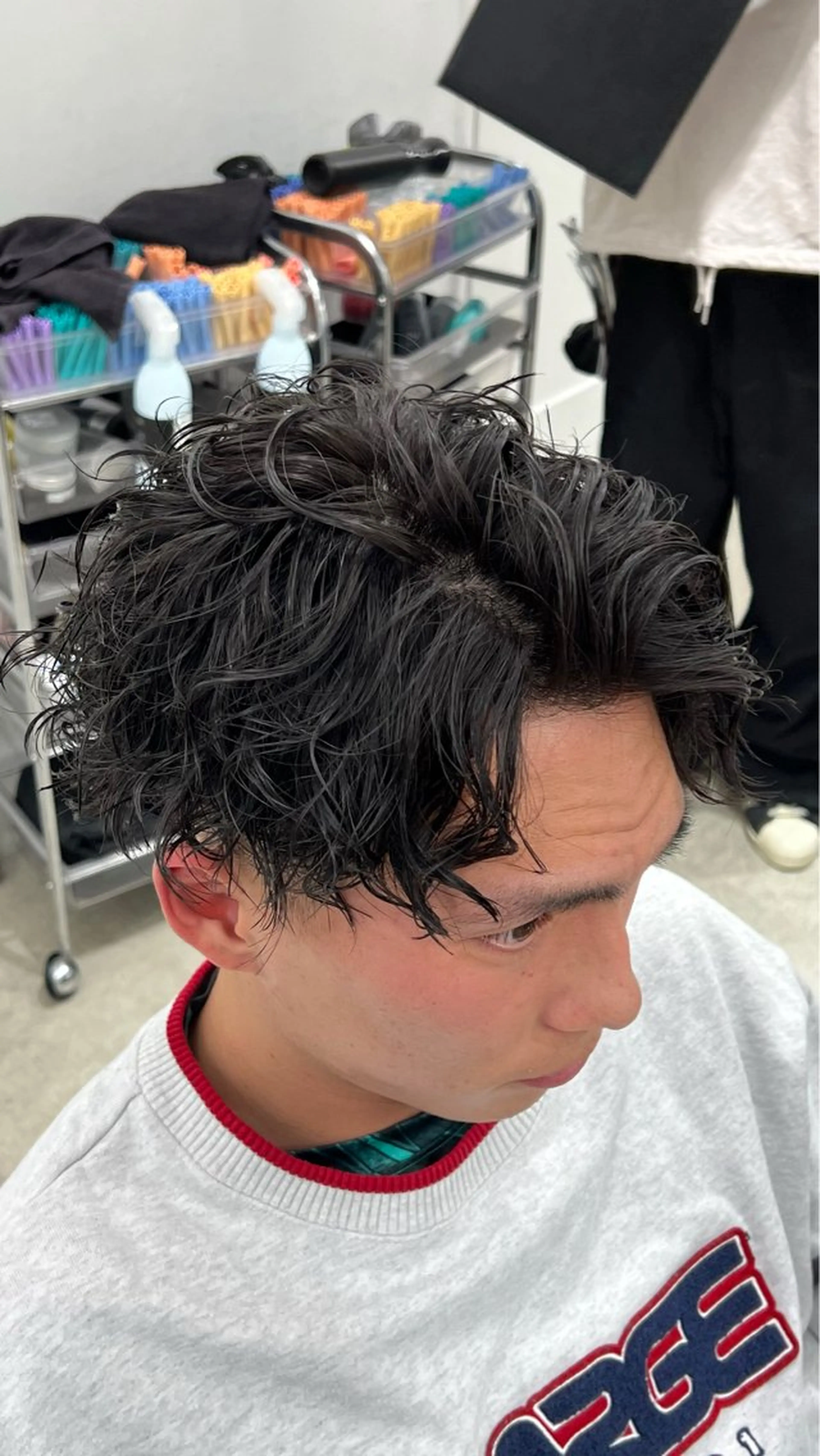 ショート パーマ メンズ カット パーマ 楽斗/メンズパーマ /シャドウパーマのヘアスタイル