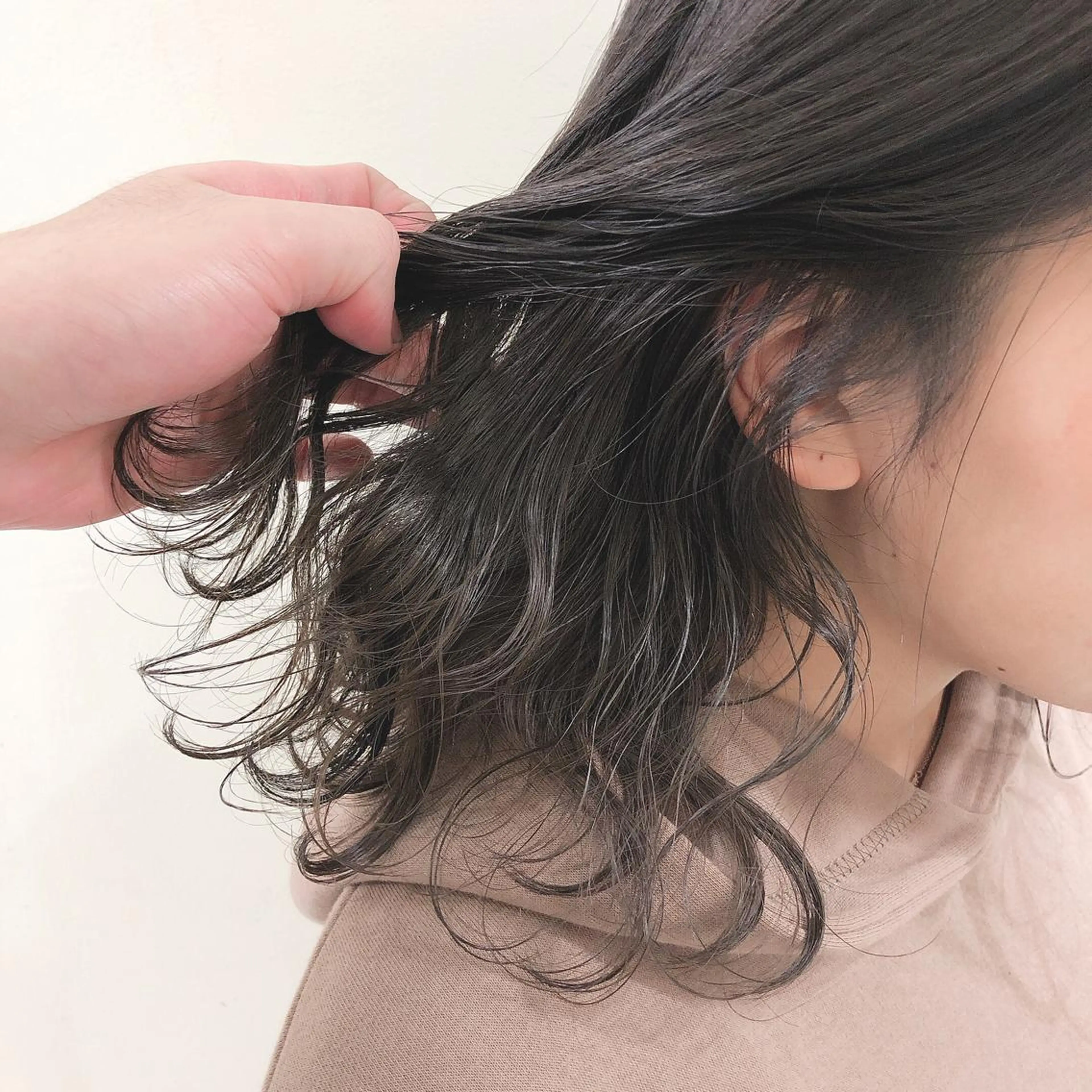 ミディアム カラー カット ボブ/パーマ 古家 佑真のヘアスタイル