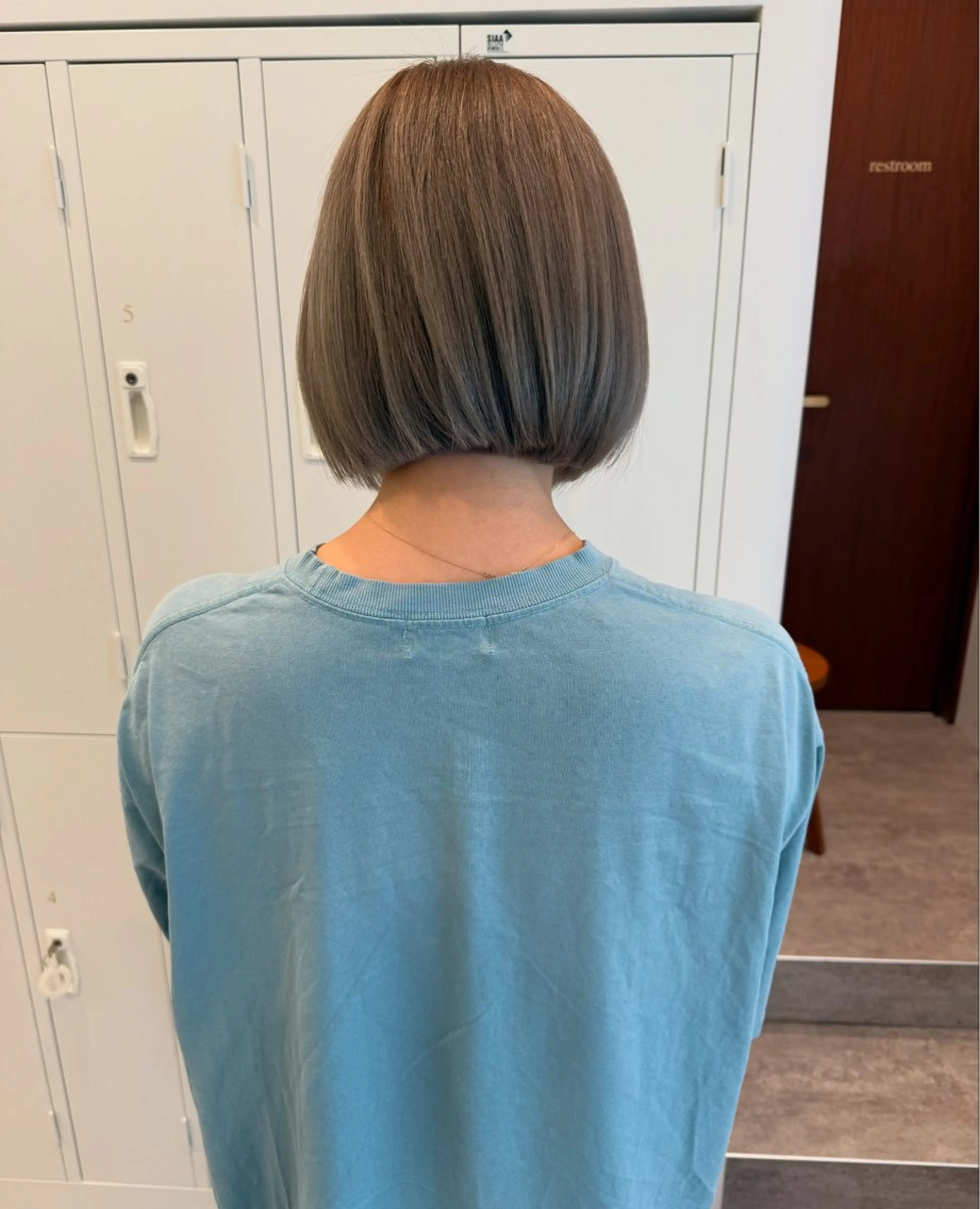 ショート ボブ ハイライト 韓国風ヘア レイヤーカット ショートヘア ヘアカラー トリートメント ✨ブリーチ特化 moc立川　工藤✨のヘアスタイル