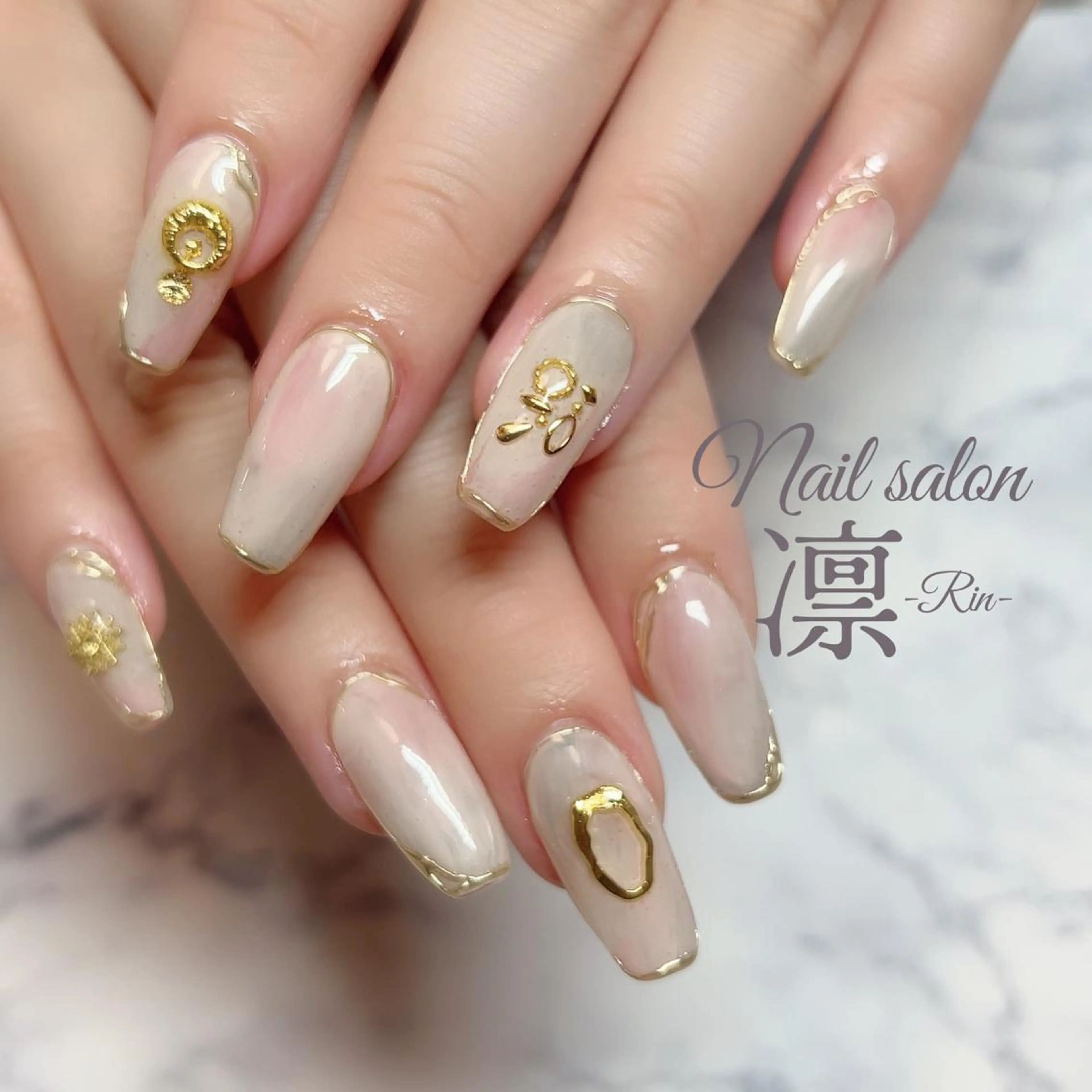 ネイル スカルプネイル private salon凛のネイルデザイン