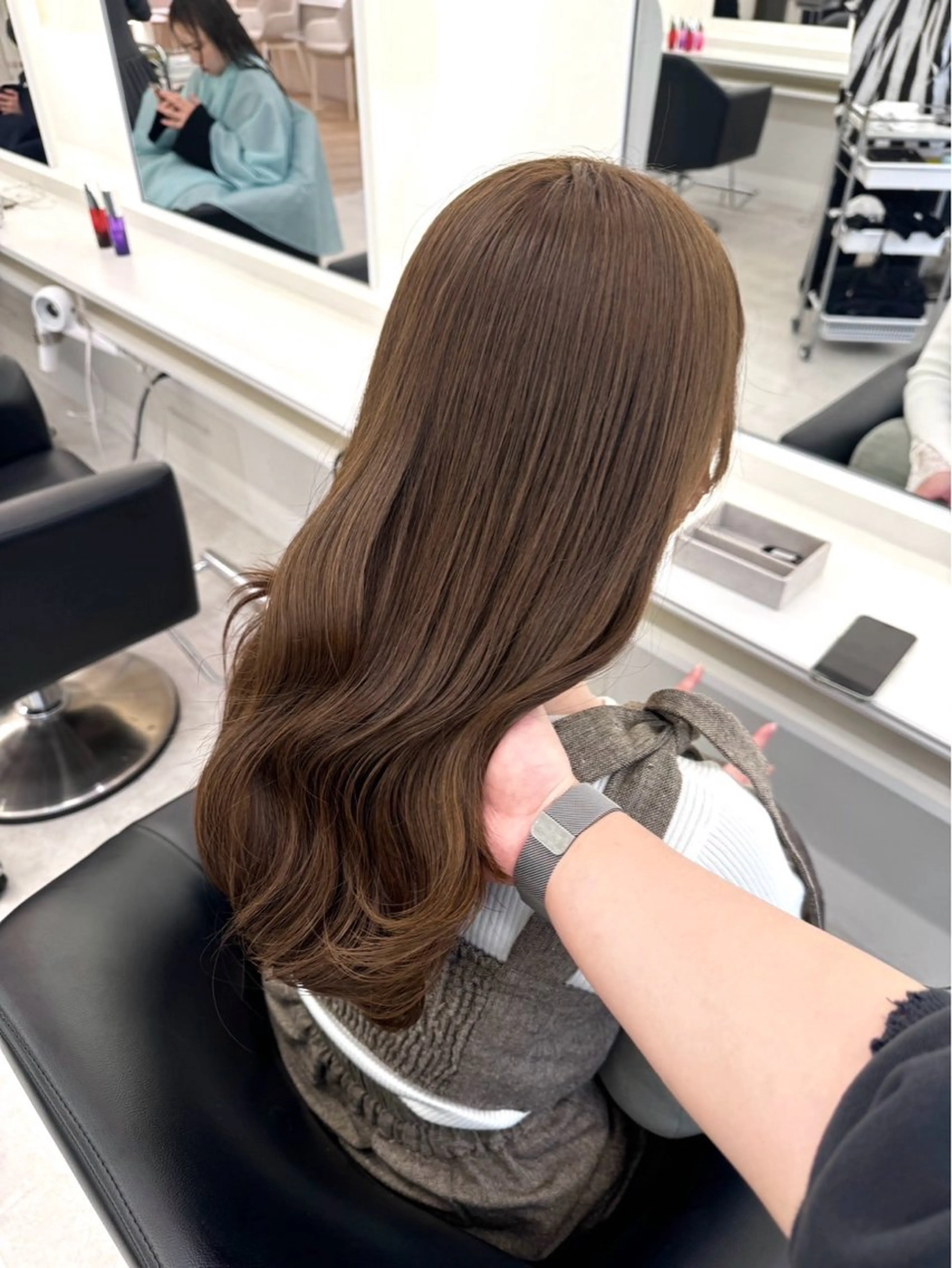 セミロング カラー ヘアカラー ParveMix ♡白神みやびのヘアスタイル