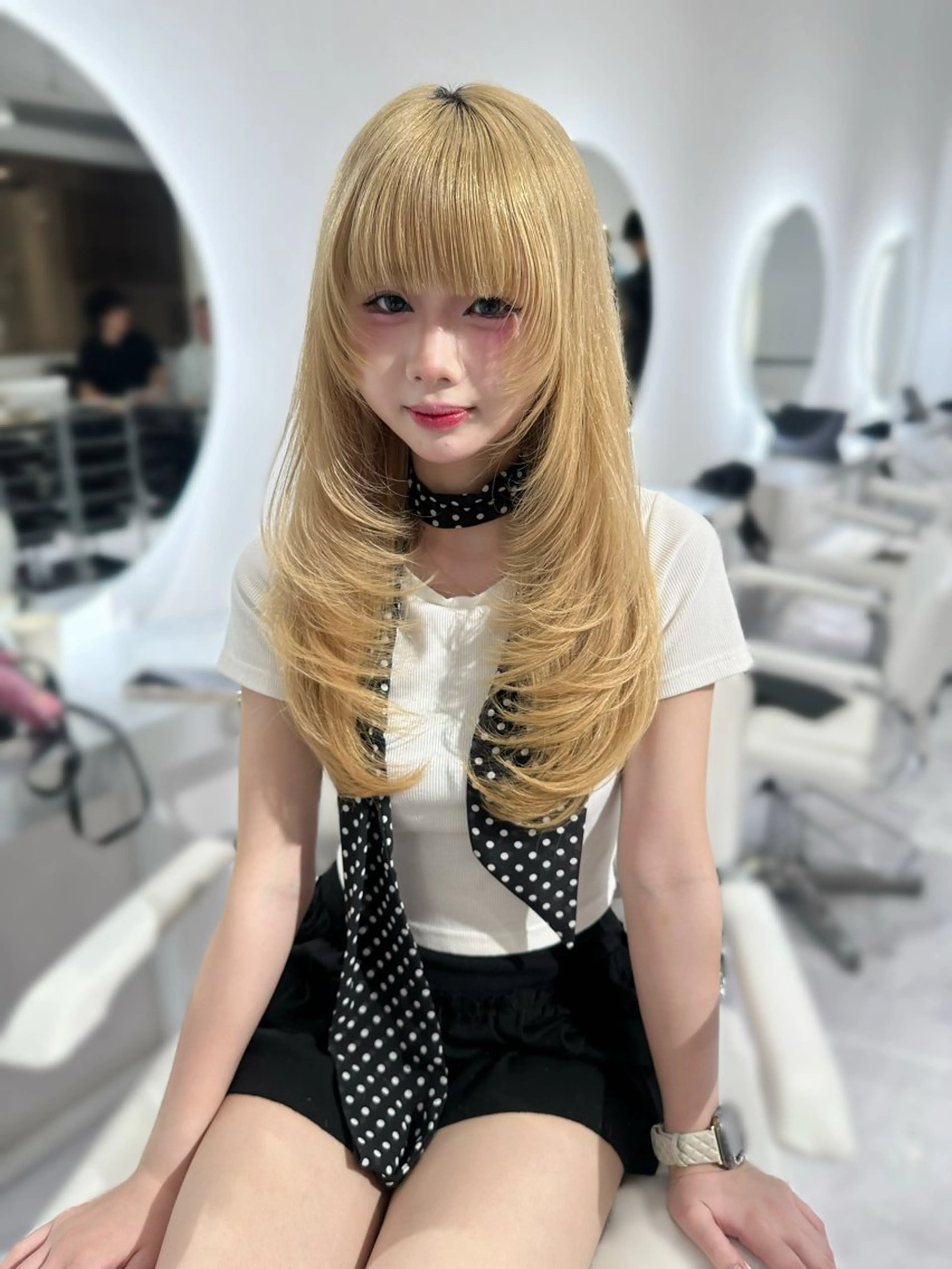 ロング カット 上野/韓国hair 🤍MOEKA🤍のヘアスタイル