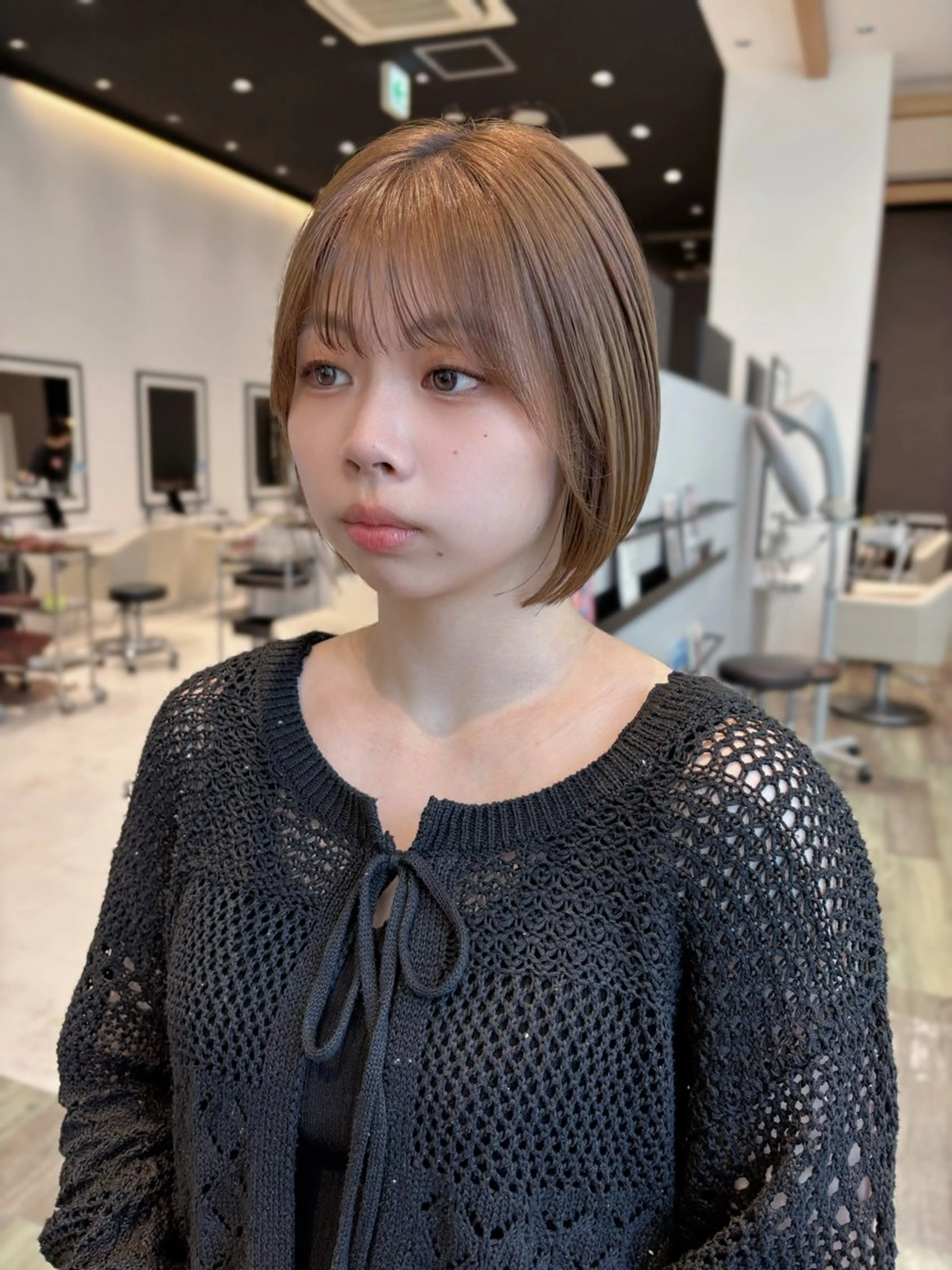 ショート ボブ 似合わせカット ボブ/レイヤー/ 似合わせ顔周りのヘアスタイル