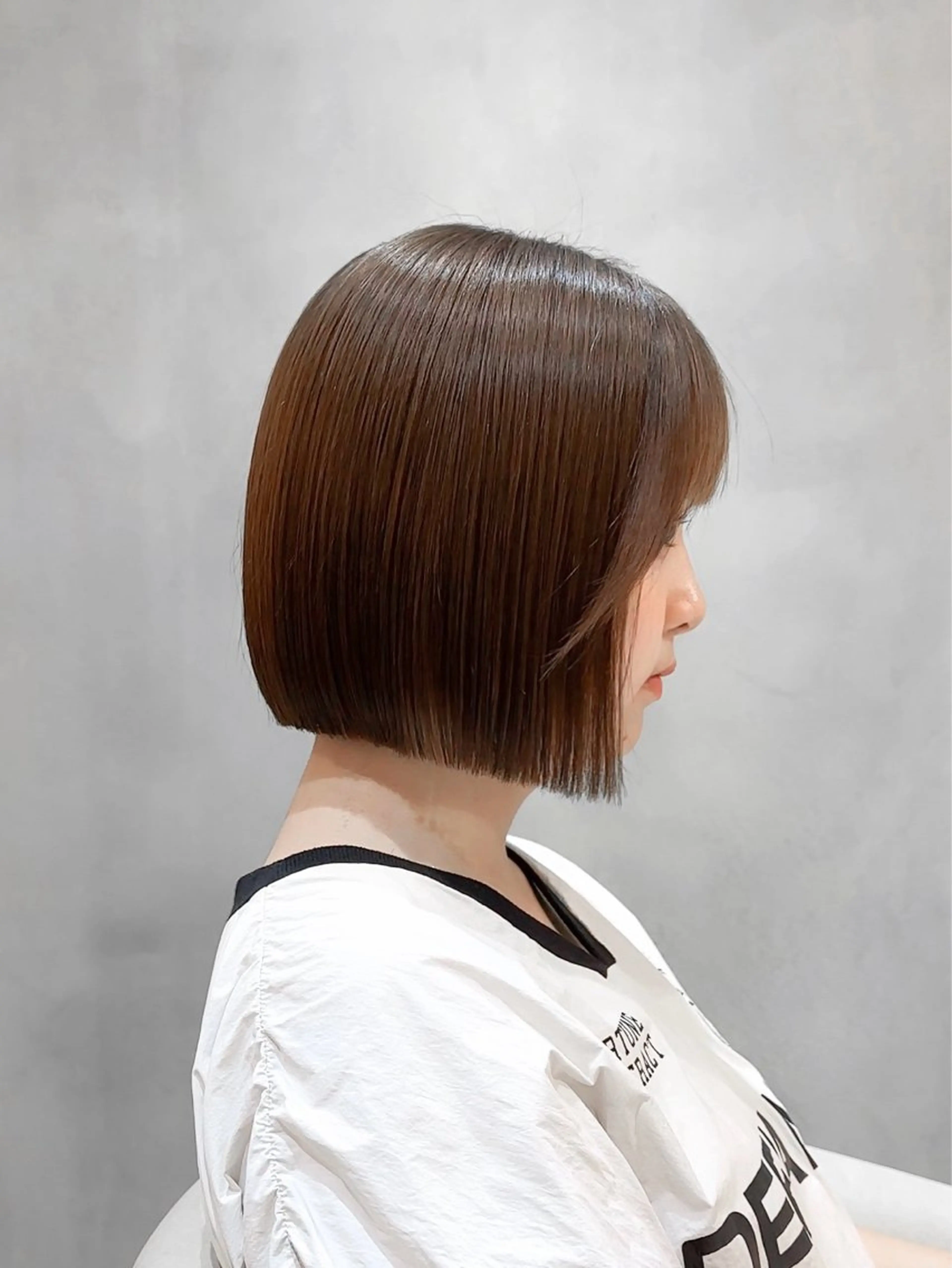 ショート カット ヘアカラー トリートメント 縮毛矯正/韓国ヘア /ボブ🪄ミズキのヘアスタイル