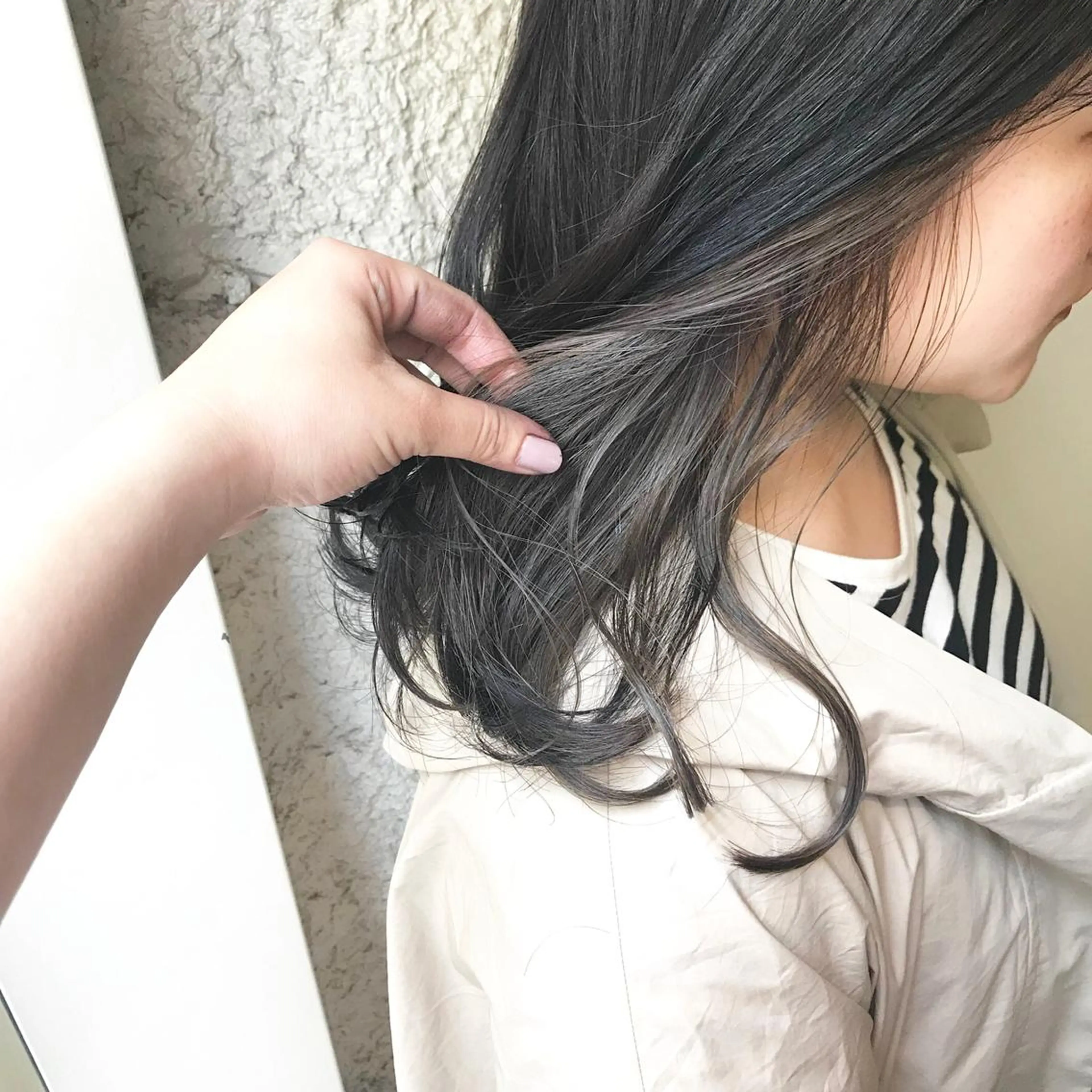 カラー ヘアアレンジ シルバー 再現度&髪質改善 LISAのヘアスタイル