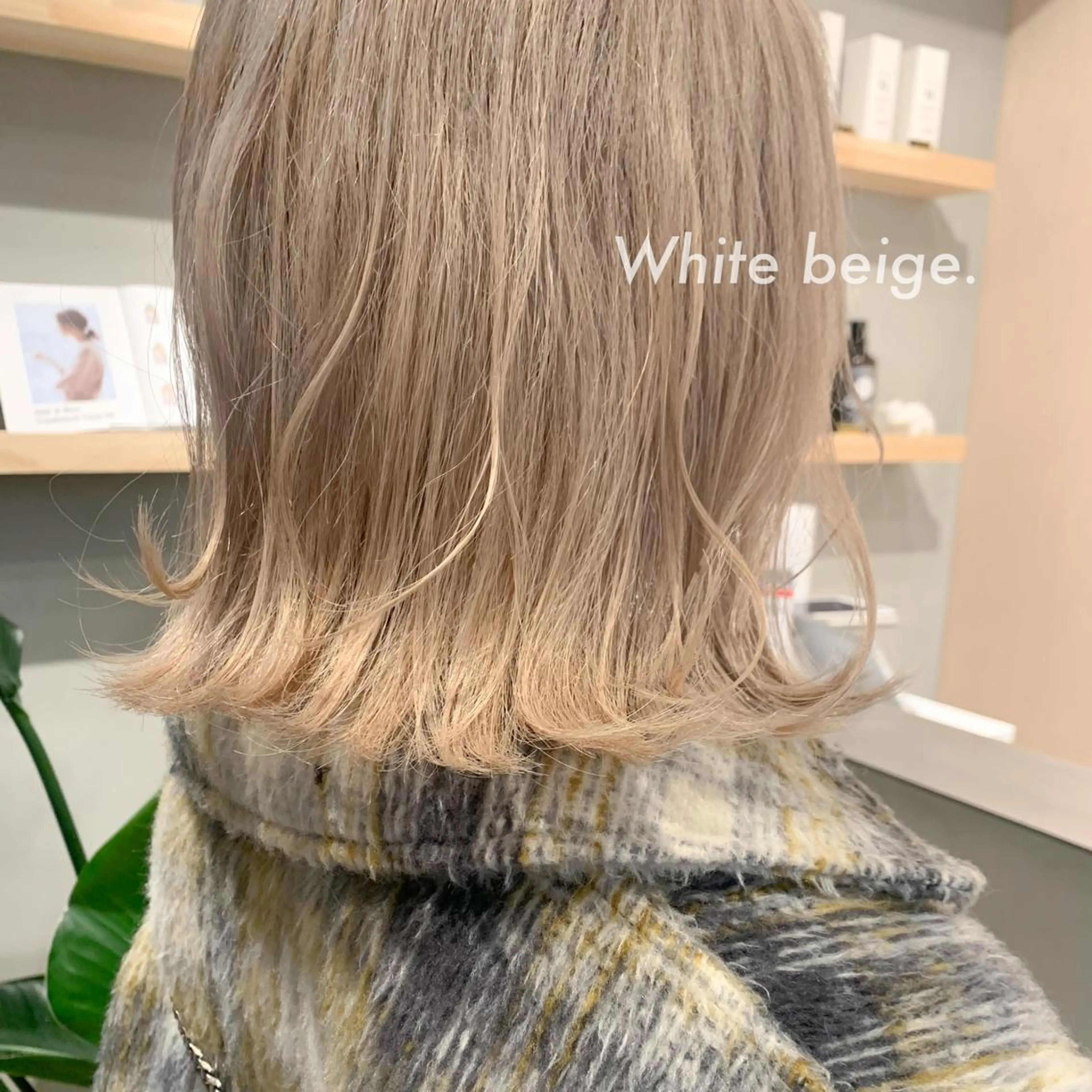 ミディアム カラー カット ヘアカラー トリートメント RINA🧤 デザインとボブのヘアスタイル