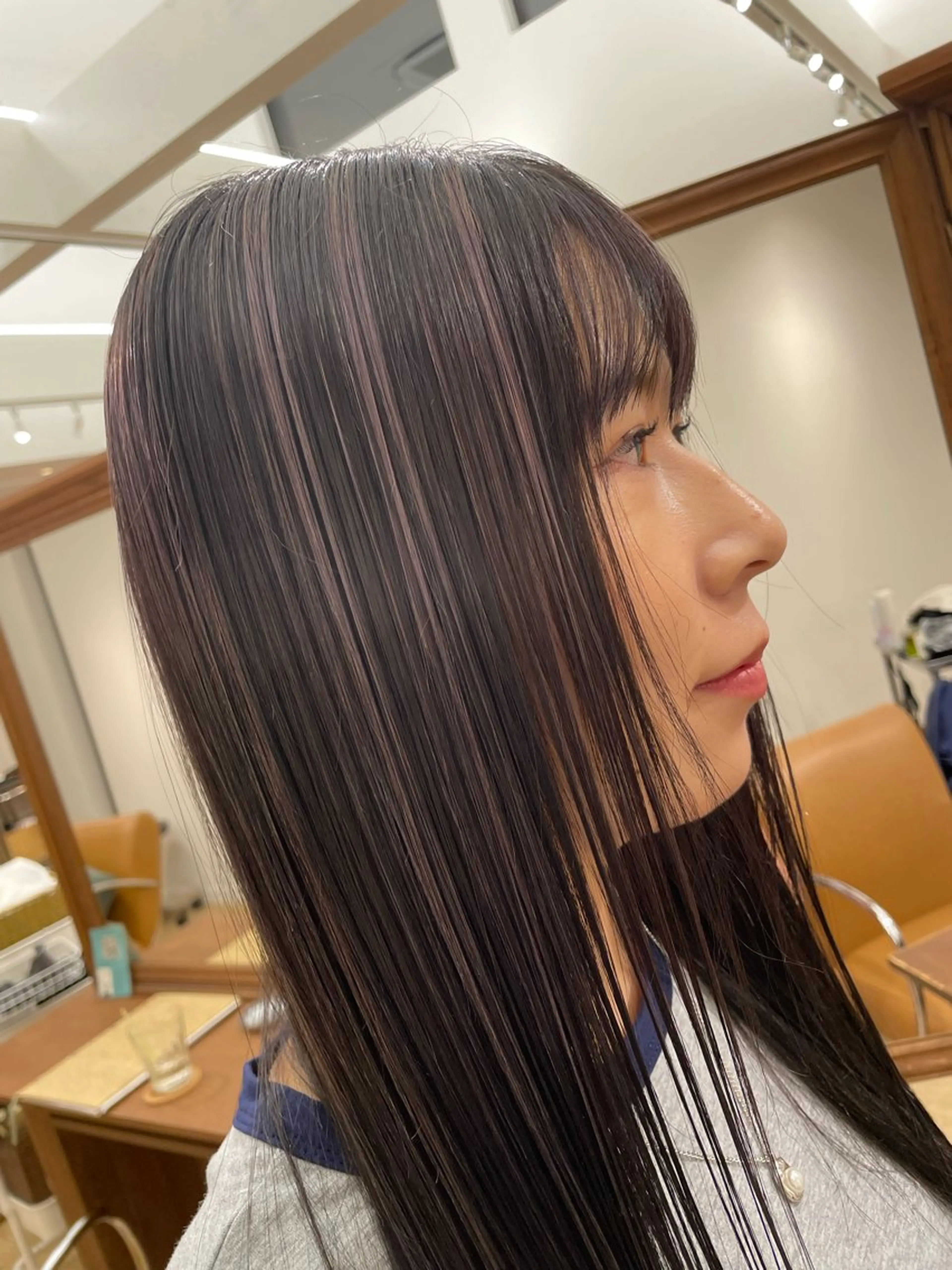 ミディアム カラー ハイライトカラー ハイライト ヘアカラー トリートメント ブリーチ👩‍🦳/ ‪✂︎MANAMIのヘアスタイル