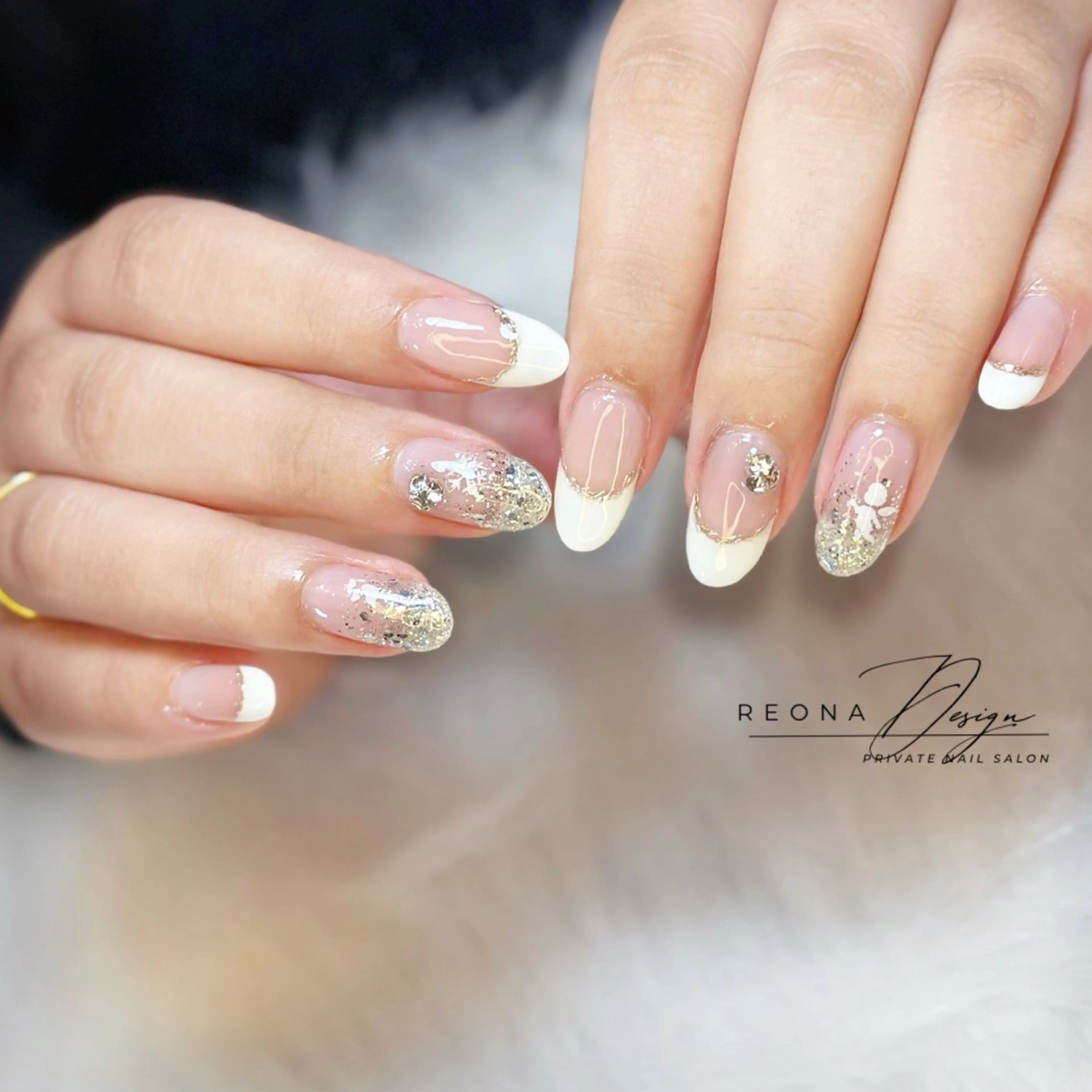 ネイル ブライダルネイル ハンドネイル Reona nail所属・Reona Nailのネイルデザイン
