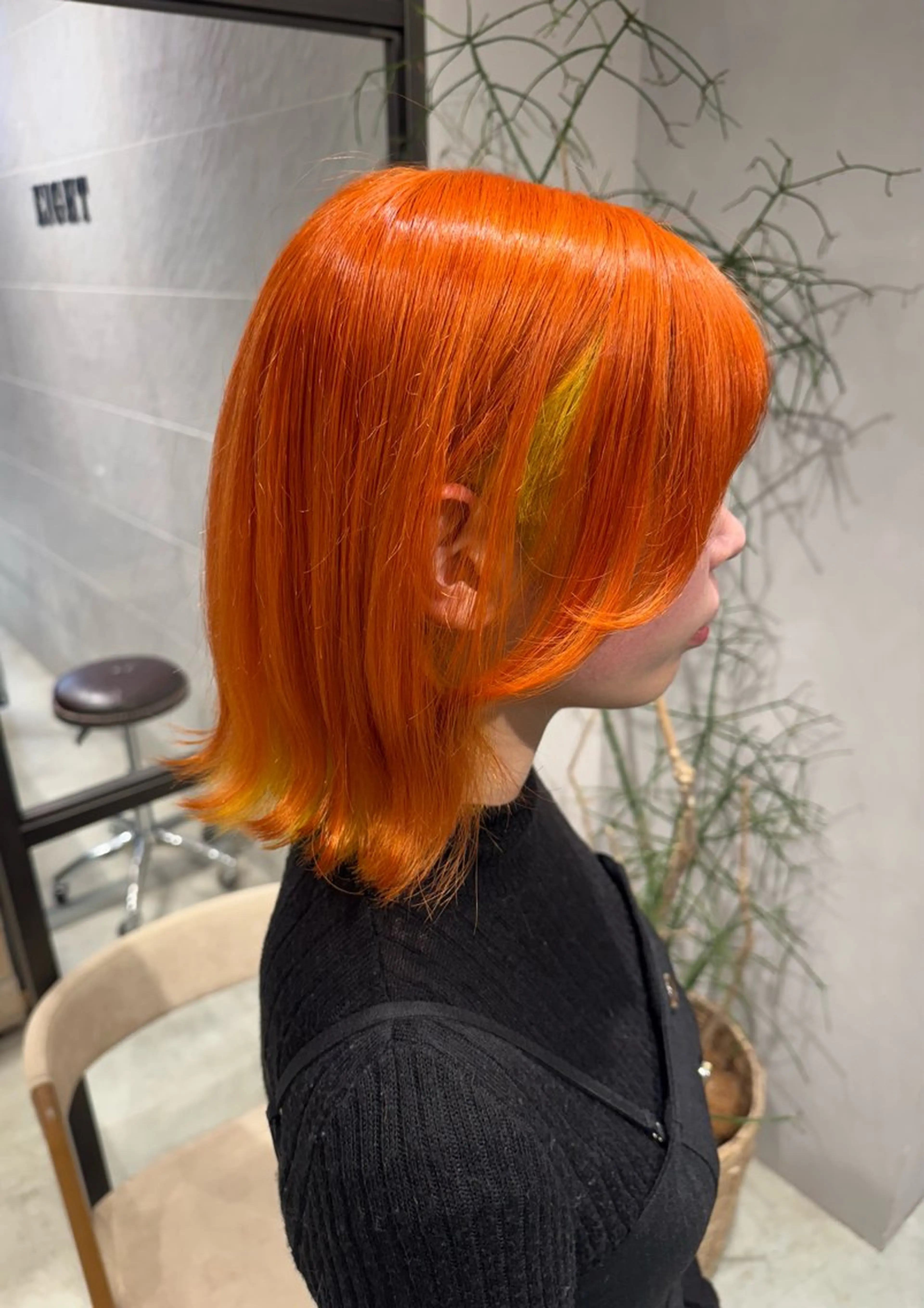カラー オレンジ イエローカラー カット ヘアカラー トリートメント 透明感カラー✨艶髪 制作🌱山根あゆみのヘアスタイル