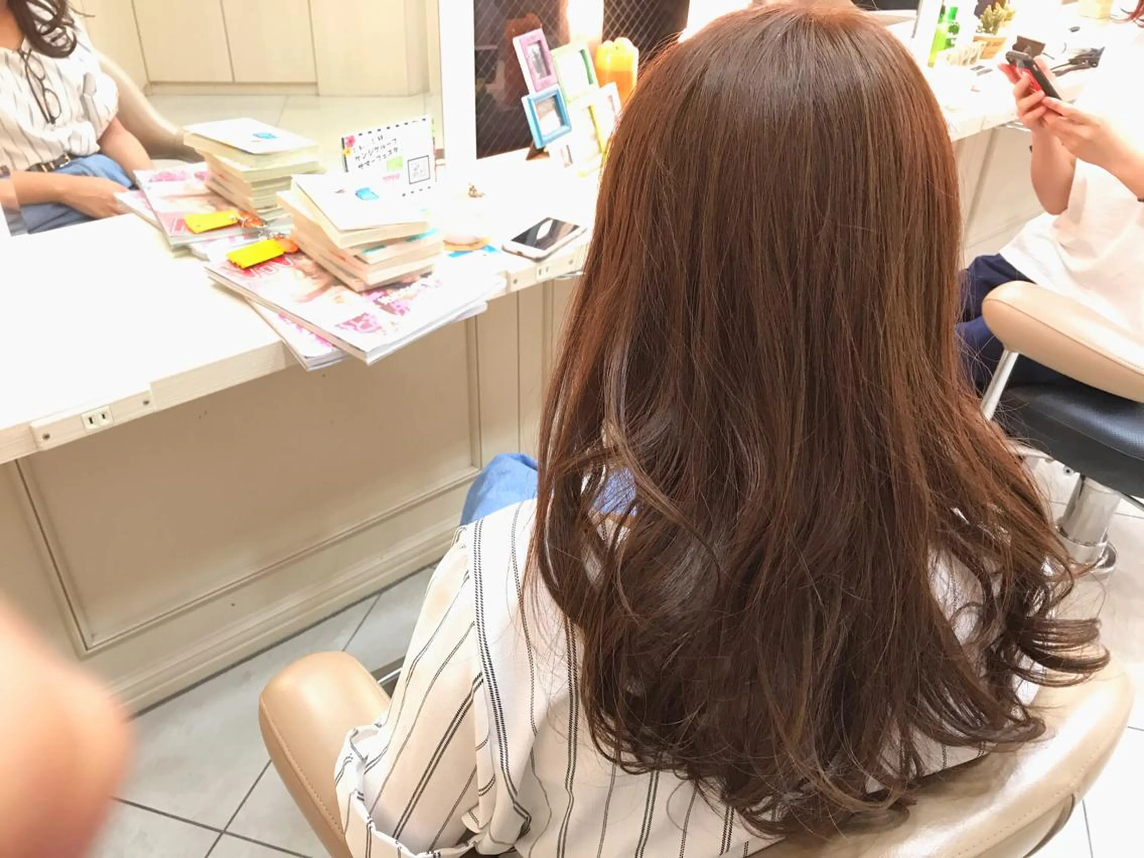 ロング カラー 吉岡 三四朗のヘアスタイル