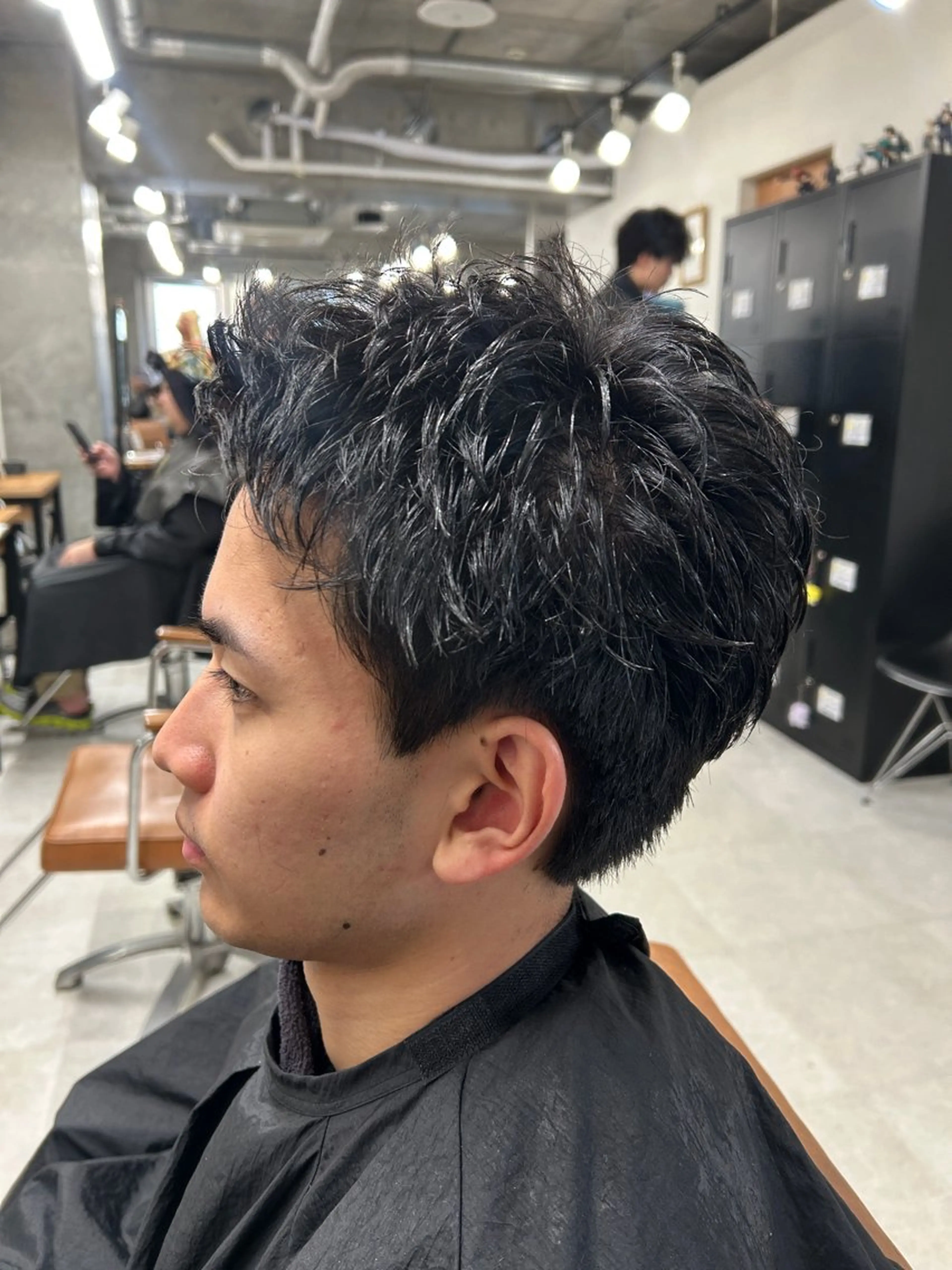 メンズ カット トリートメント ヘッドスパ ヘアセット カズキ🌼曲がる縮毛 /くせ毛パーマのヘアスタイル