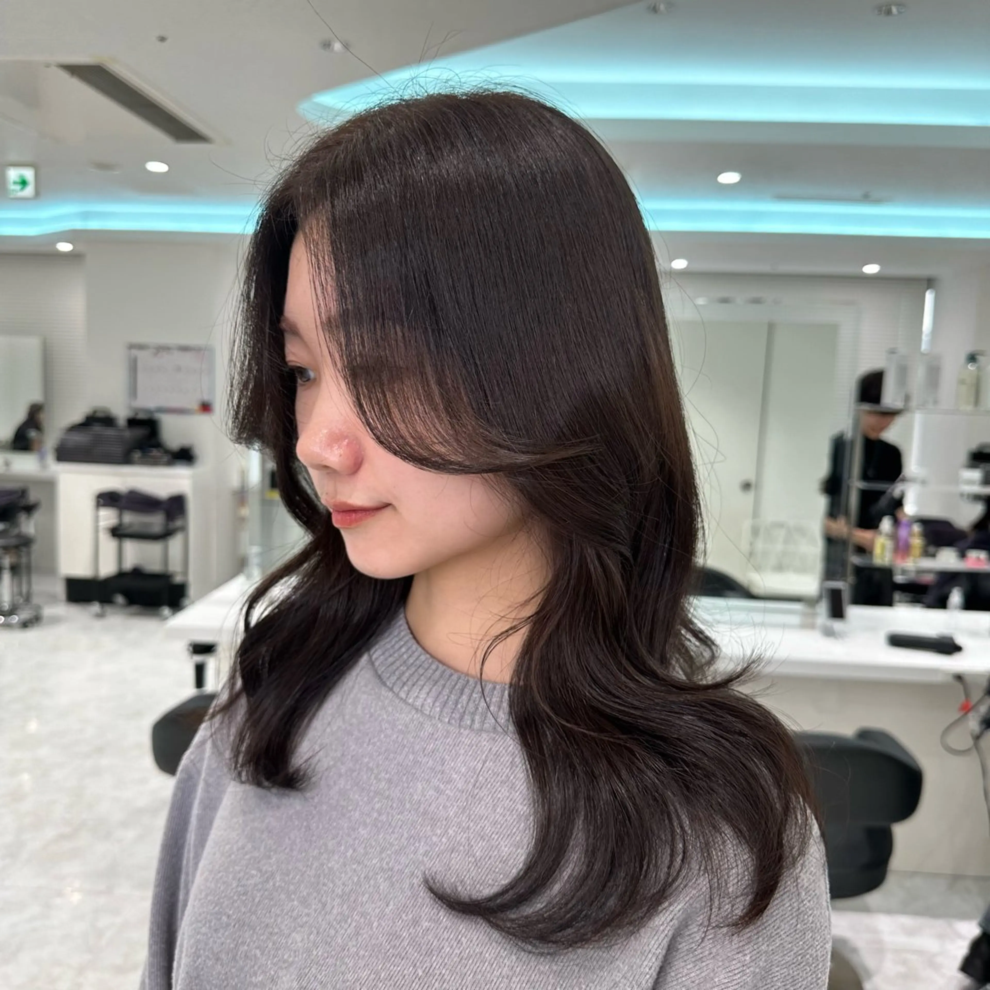 ミディアム カラー ヘアカラー トリートメント ♡上品韓国髪♡ブラ ウン/SAYATOのヘアスタイル