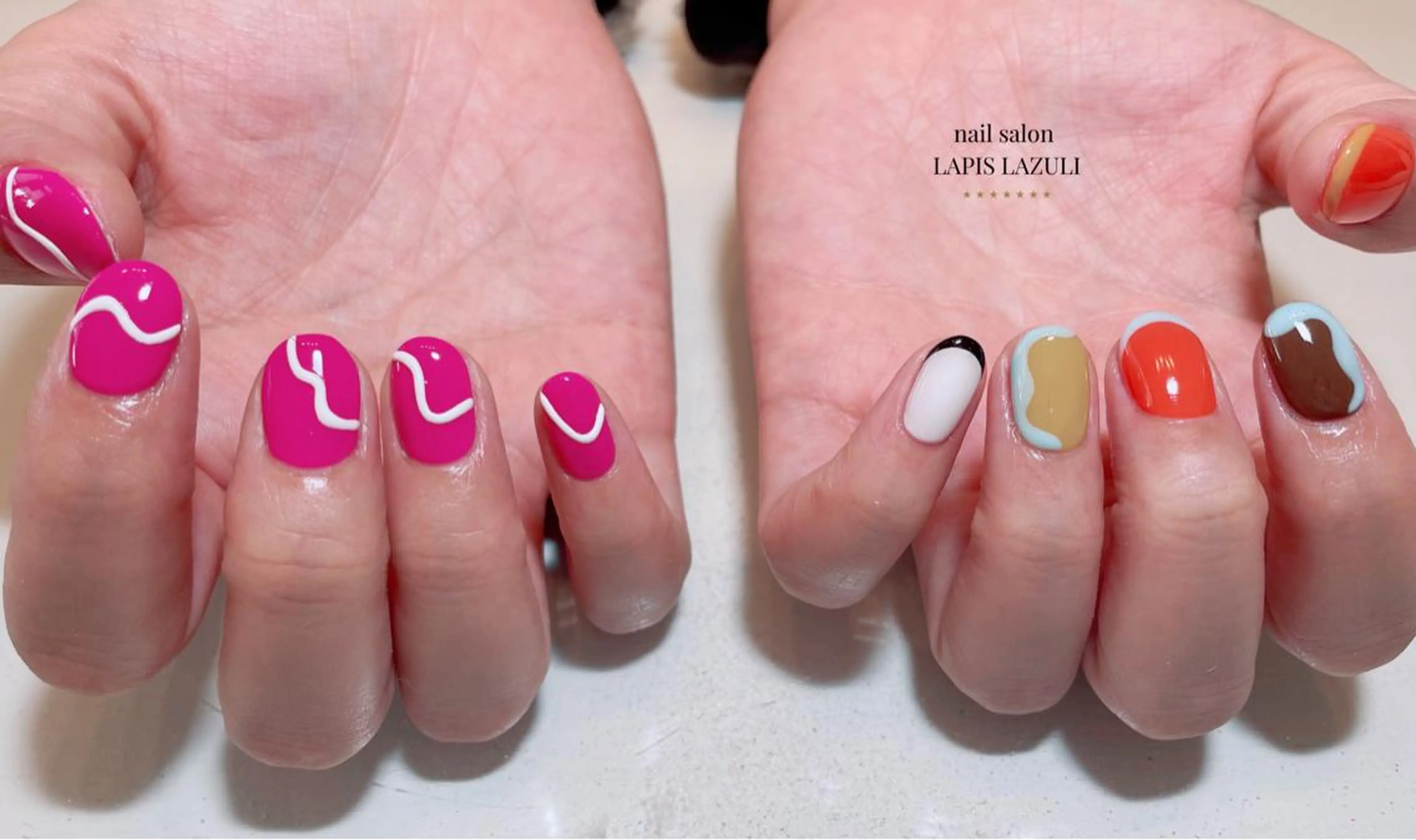 ネイル ジェルネイル マットネイル ミラーネイル ニュアンスネイル オフィスネイル ハンドネイル nail salon ラピスラズリのネイルデザイン