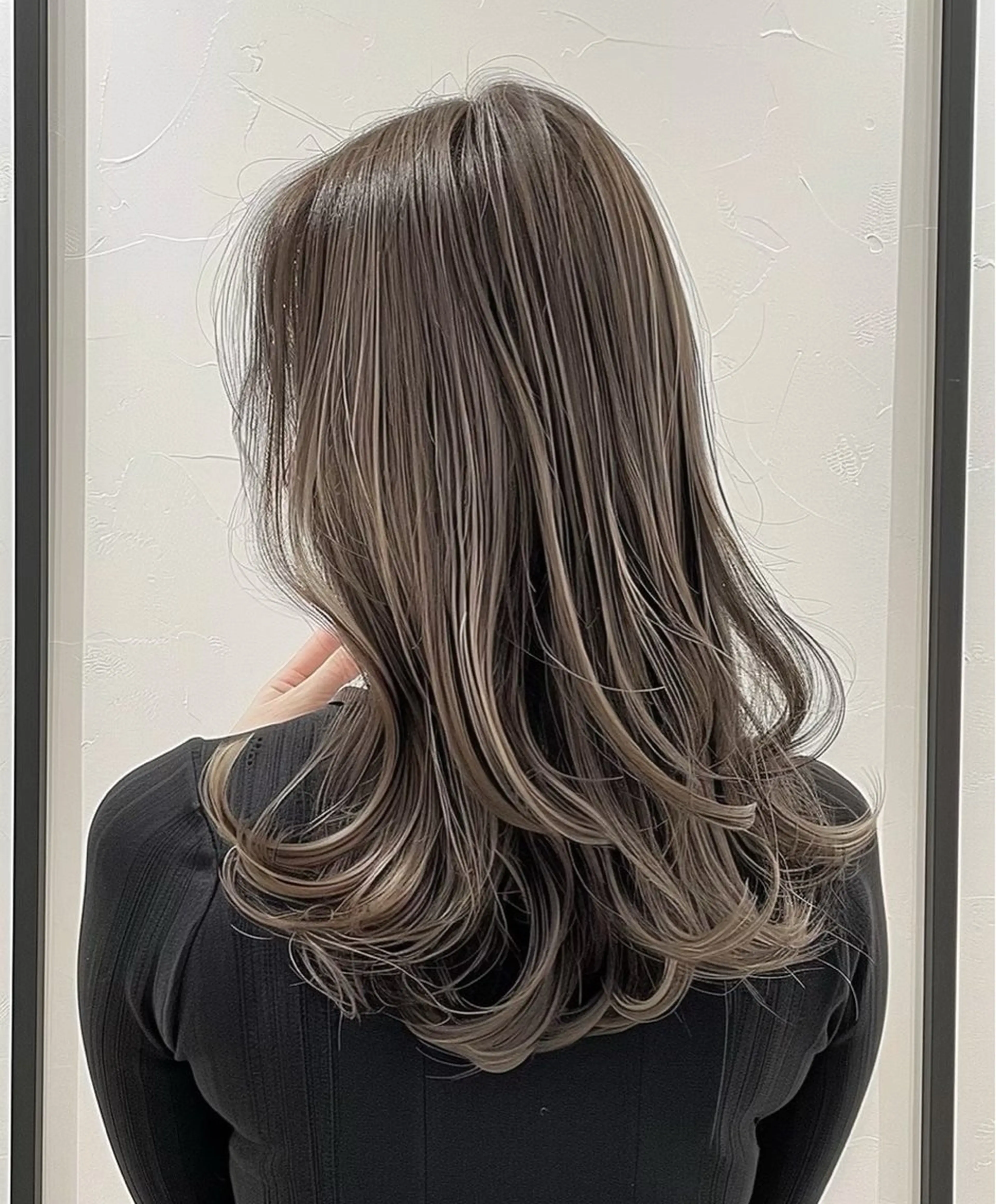 ミディアム カラー ハイライトカラー ハイライト ヘアカラー ハイライトカラー特 化/表参道/みづきのヘアスタイル