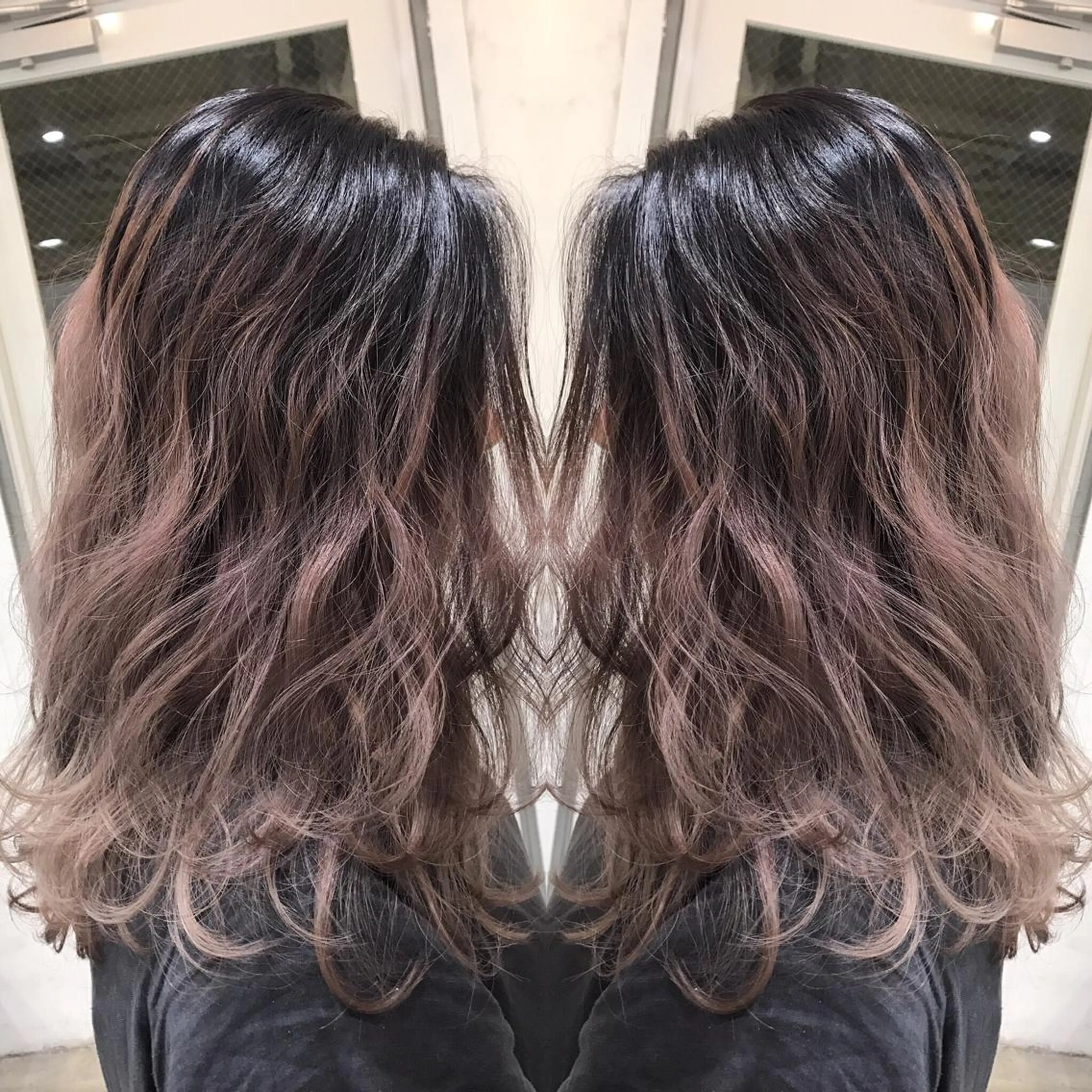 ロング カラー ヘアアレンジ ヘアカラー トリートメント BANK'S hair所属・💐ケラチン 髪質改善寺坂雄飛💐のヘアスタイル