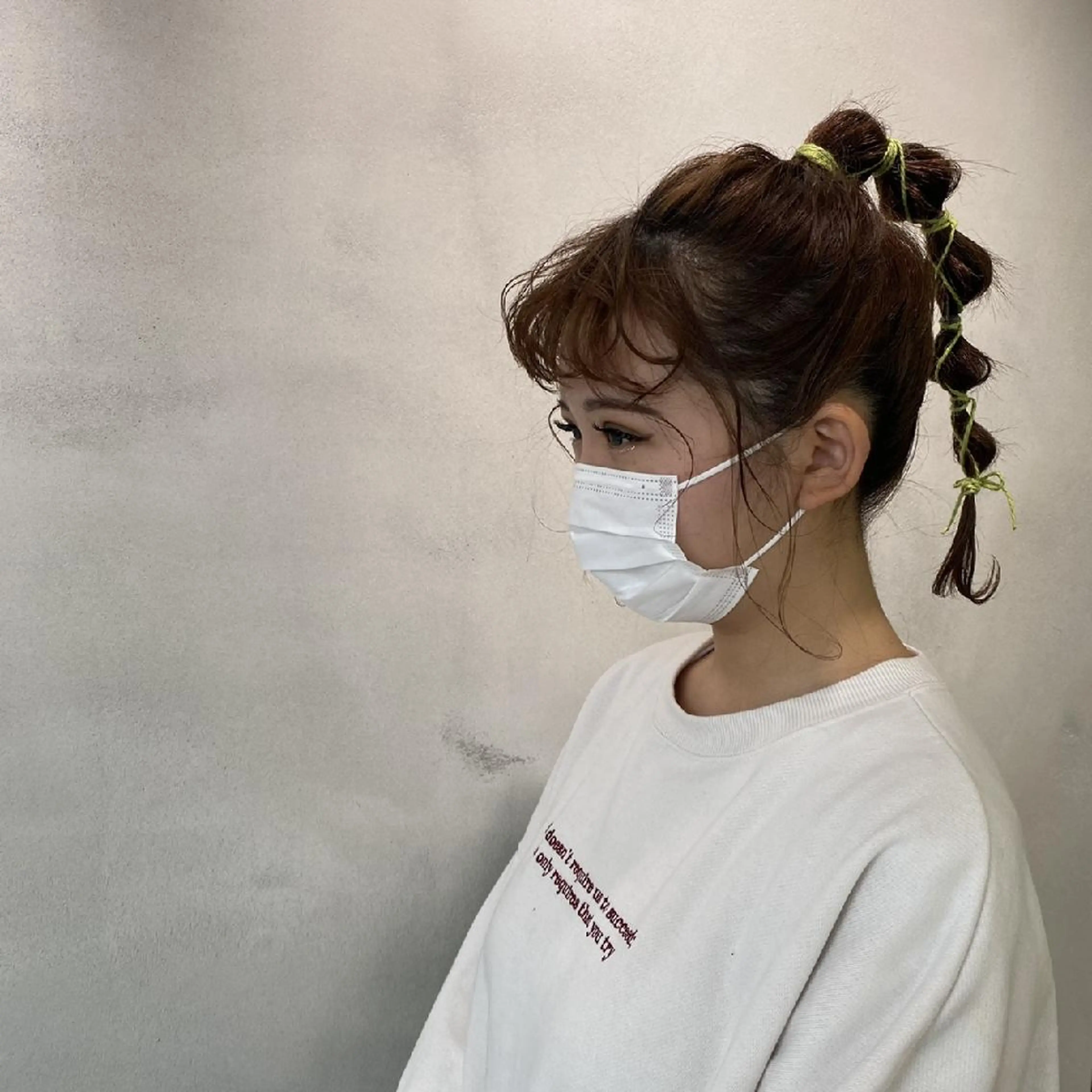 ミディアム 玉ねぎヘアー PRIVATE SALON EYES所属・EYES リアのマツエク・マツパデザイン