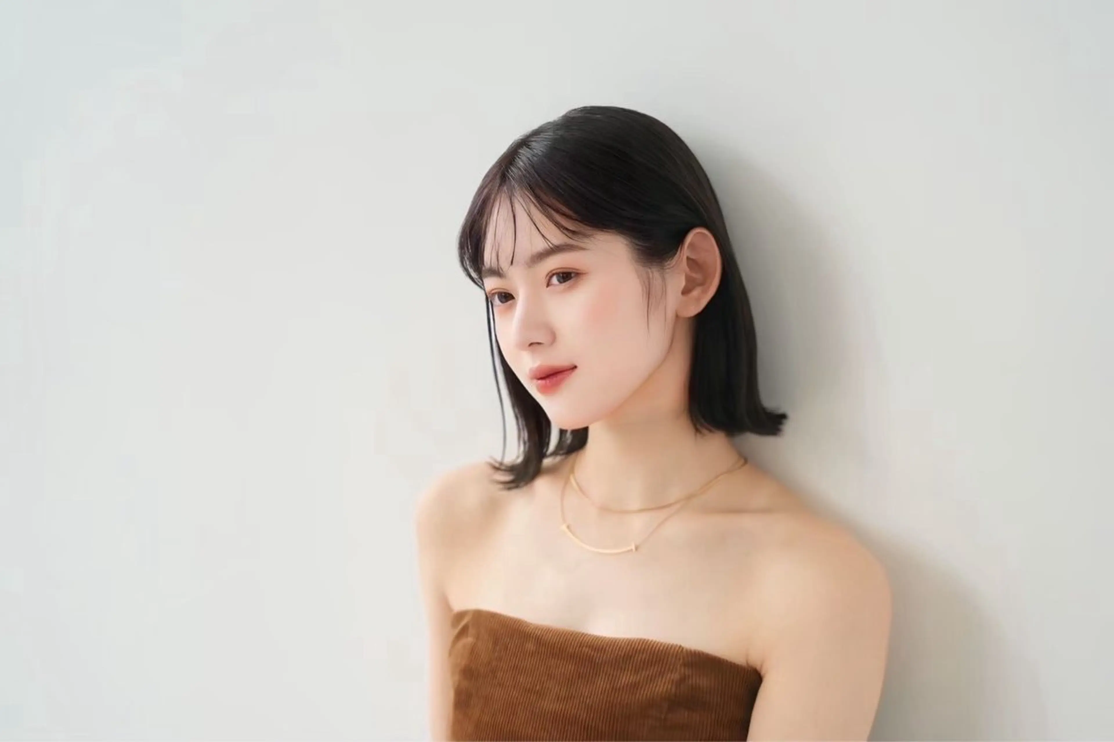 ミディアム ボブ 韓国風ヘア Sea by Lond 新宿所属・新宿/韓国ヘア/暖色 カラー/shiyuのヘアスタイル