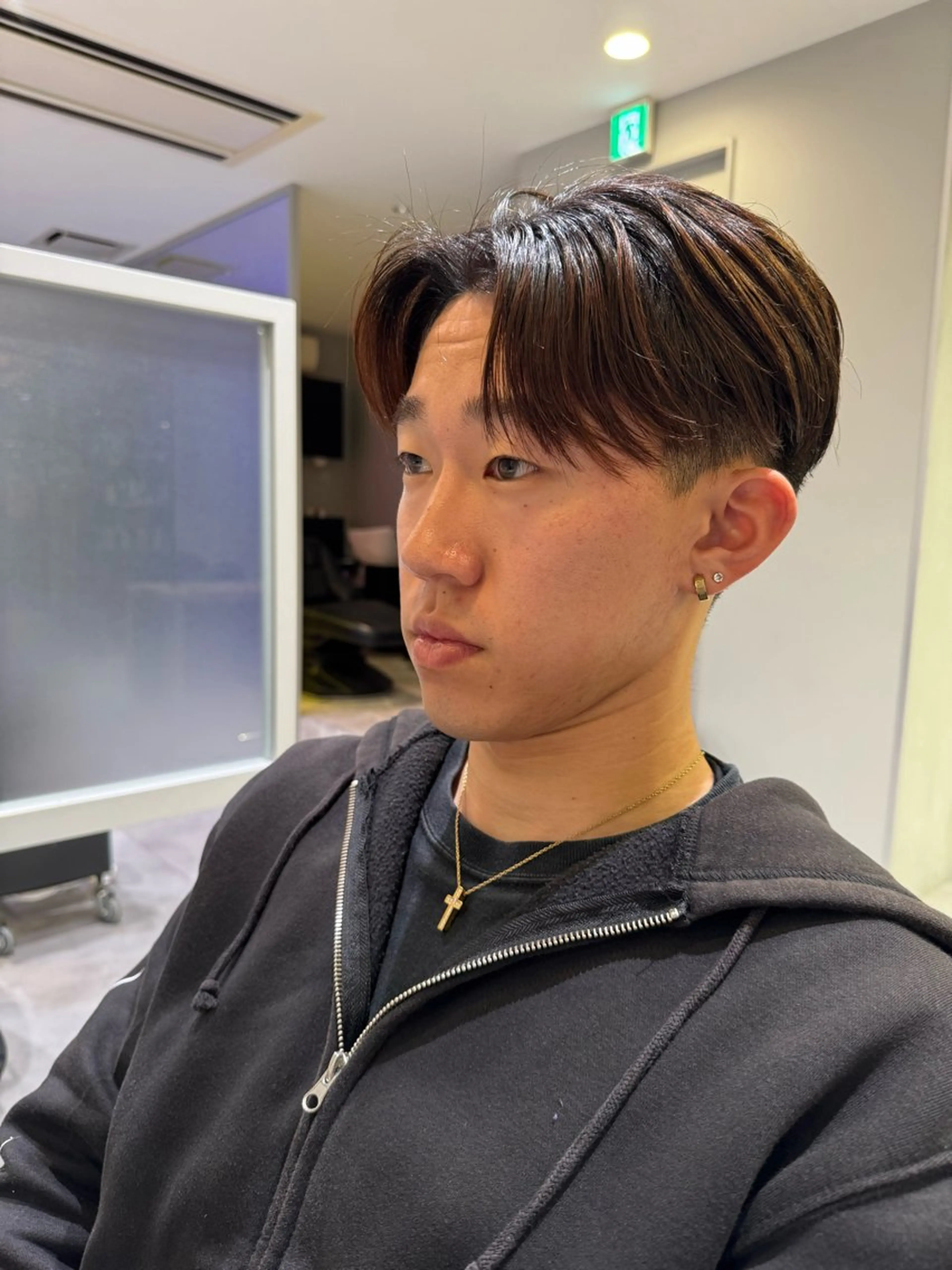 メンズ カット 縮毛矯正 Bonheur所属・茨木メンズ/フェザー パーマ/酒井壮大のヘアスタイル