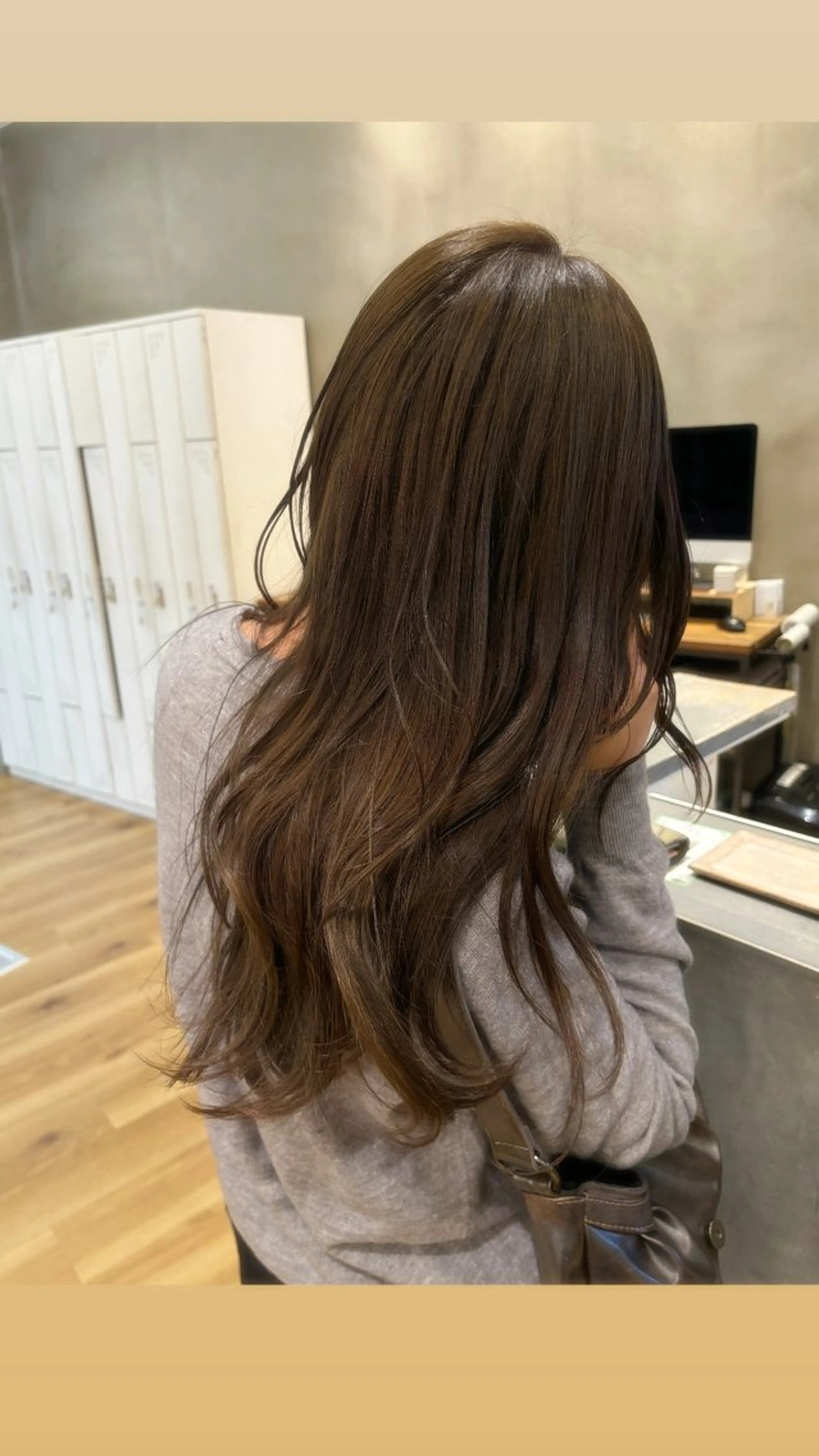 セミロング カラー カット ヘアカラー 🎵ブリーチカラー∕ レイヤー∕ねね🎵のヘアスタイル
