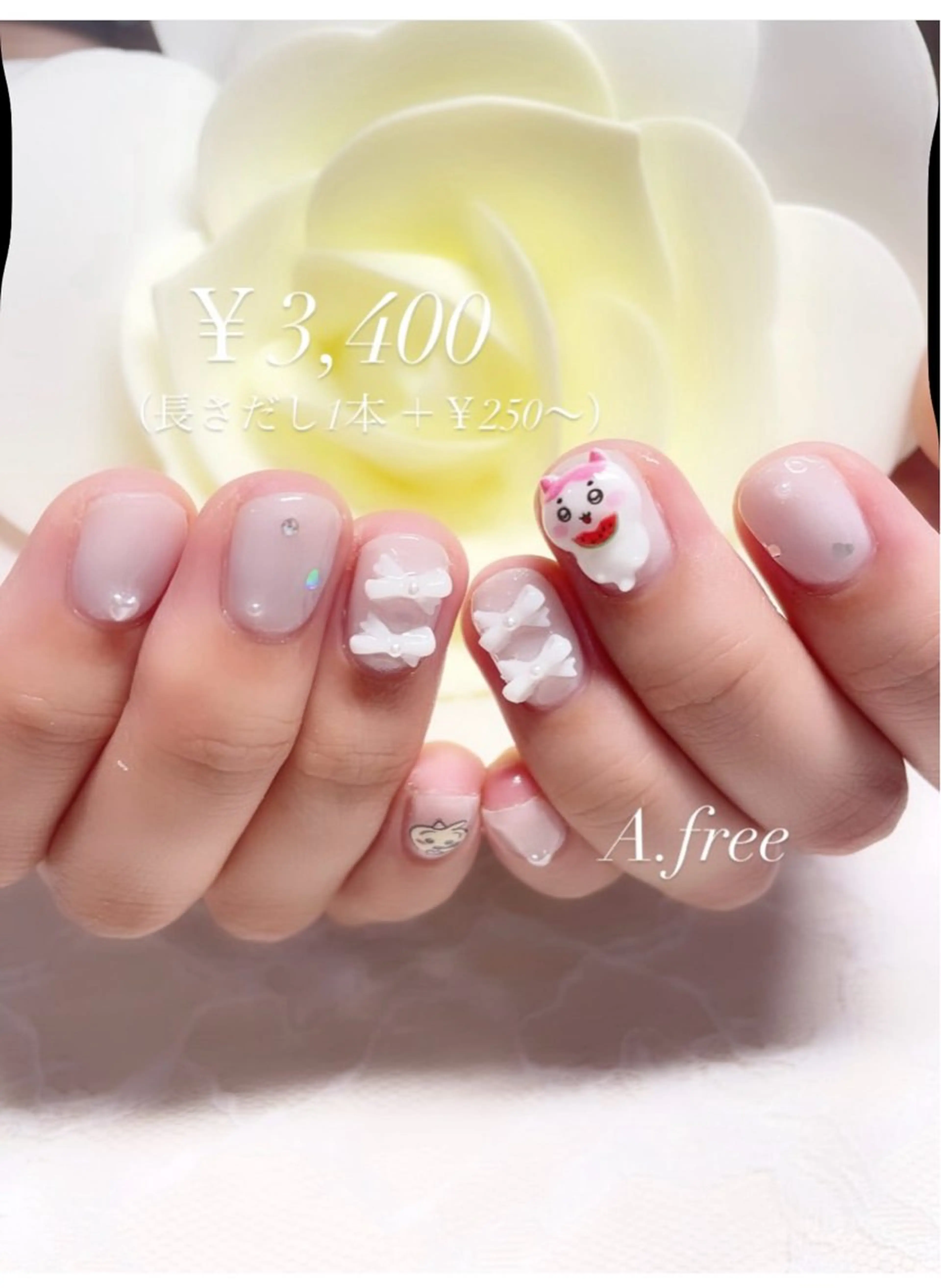 ネイル ジェルネイル ハンドネイル A.free✧*｡ アレルギー対応✧*｡のネイルデザイン